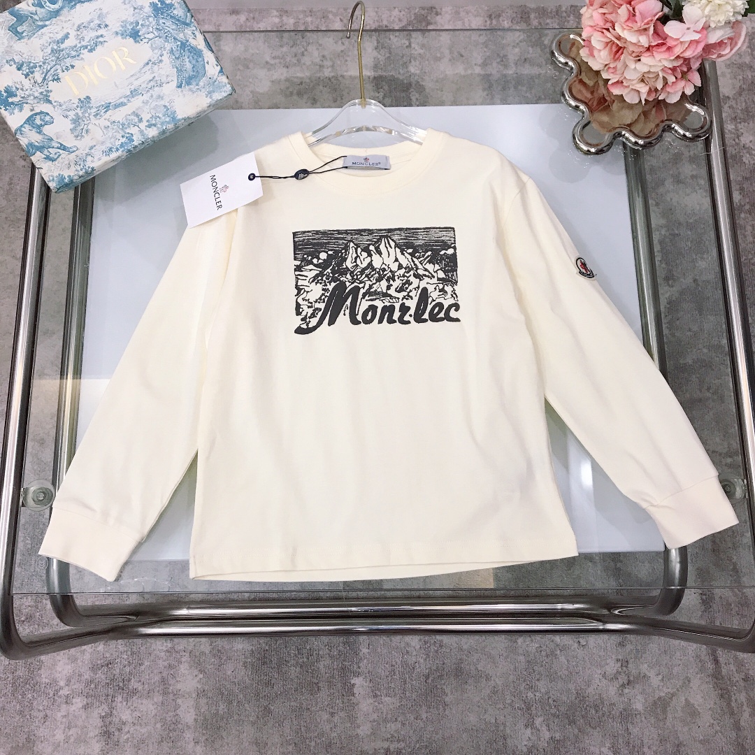 NO:541499,【Spot delivery】 size- MC long-sleeved base shirt Alpine pattern printed T-shirt Excellent color rendering Pure cotton Micro-elastic soft and comfortable ~ High-density pure cotton Silky and delicate shiny high-end style, versatile style, imported high-end customized high-quality organic cotton fabric, comfortable and breathable, very good upper body effect Color apricot color Size-130-140-150-【CM】 Requires counter packaging, clothes, tees, t-shirt,19860909【现货发】  size- MC 长袖打底衫 高山图案印花T恤 显色度超级赞 纯棉 微弹柔软舒适～高密度纯棉 丝滑细腻有光泽高级时髦款,单穿或者内搭都是百搭款～采用进口高端定制精选优质有机棉面料 舒适透气 上身效果非常好 颜色杏色 尺码-130-140-150-【CM】 需要专柜包装元,衣服,tees，t-shirt,,Children's