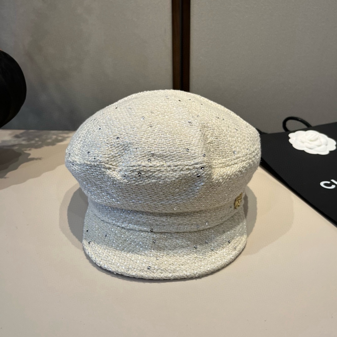 🆕

Chanel香奈儿新款鸭舌军帽，高级定制，头围57cm