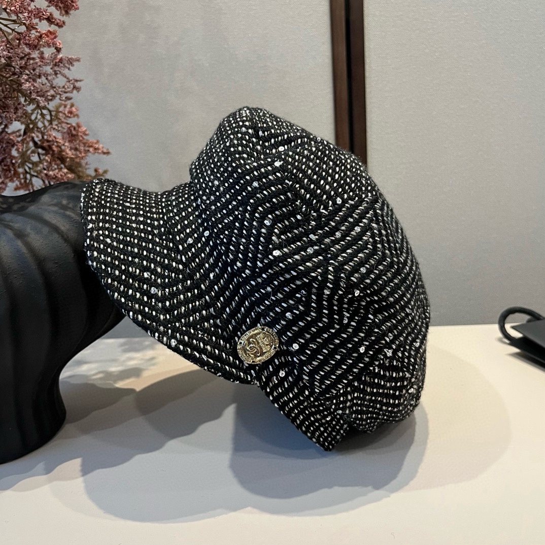 🆕

Chanel香奈儿新款鸭舌军帽，高级定制，头围57cm