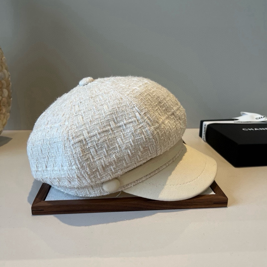 🆕

Chanel香奈儿画家帽，鸭舌军帽，头围57cm