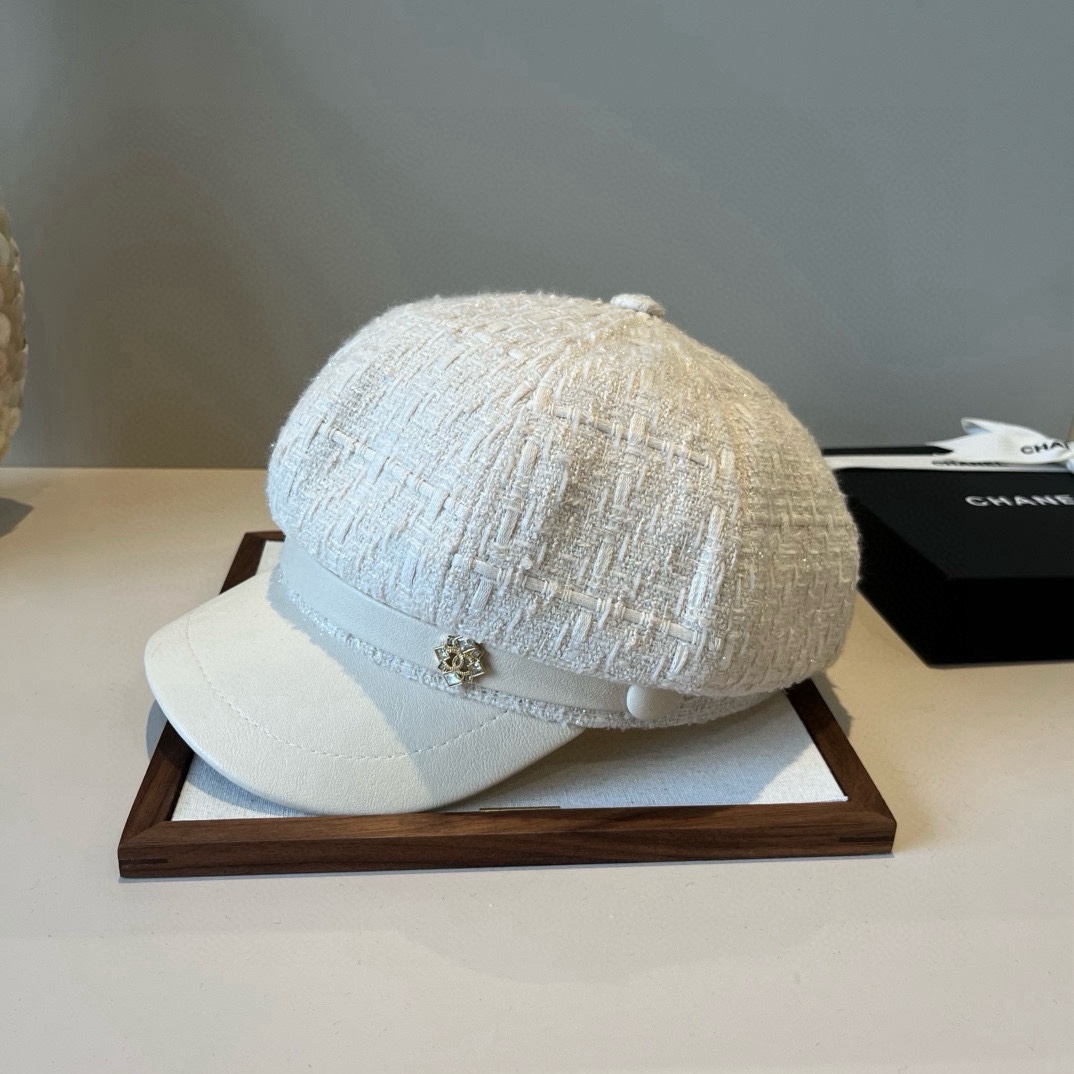 🆕

Chanel香奈儿画家帽，鸭舌军帽，头围57cm