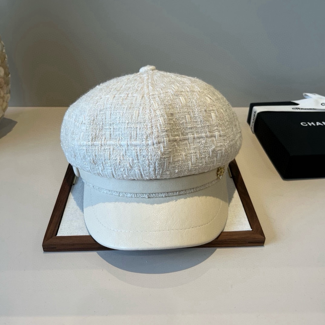 🆕

Chanel香奈儿画家帽，鸭舌军帽，头围57cm