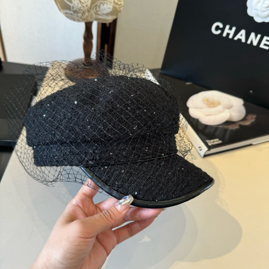 🆕

Chanel香奈儿新款鸭舌军帽，高级定制，头围57cm