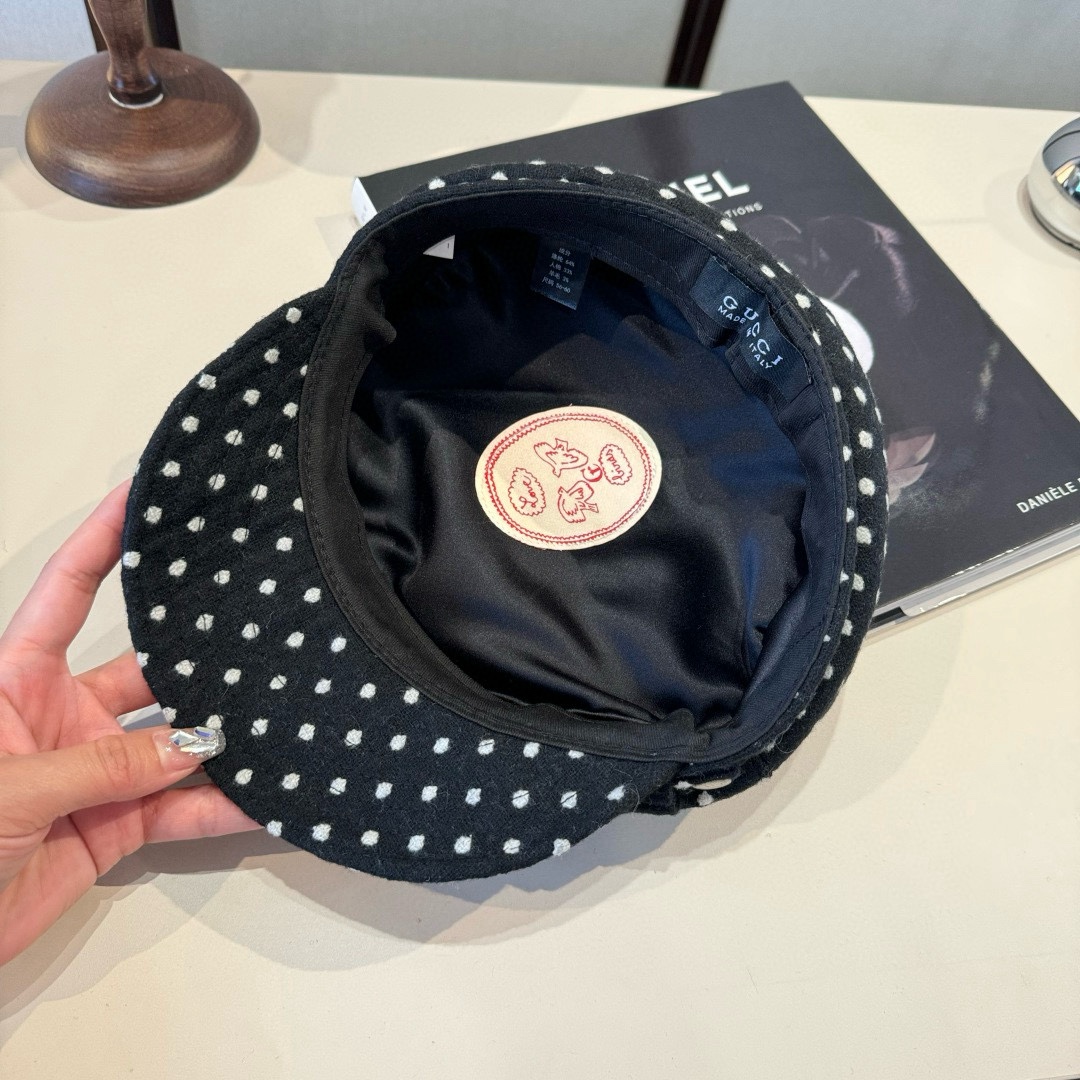 🆕

Gucci古奇羊毛画家鸭舌帽，百分百羊毛🦙%面料，头围57cm