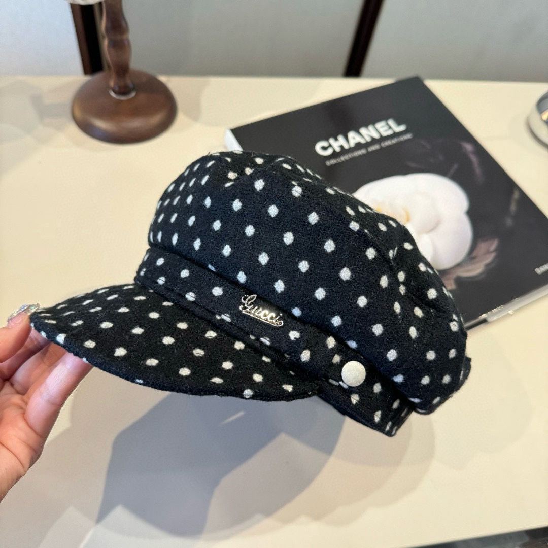 🆕

Gucci古奇羊毛画家鸭舌帽，百分百羊毛🦙%面料，头围57cm