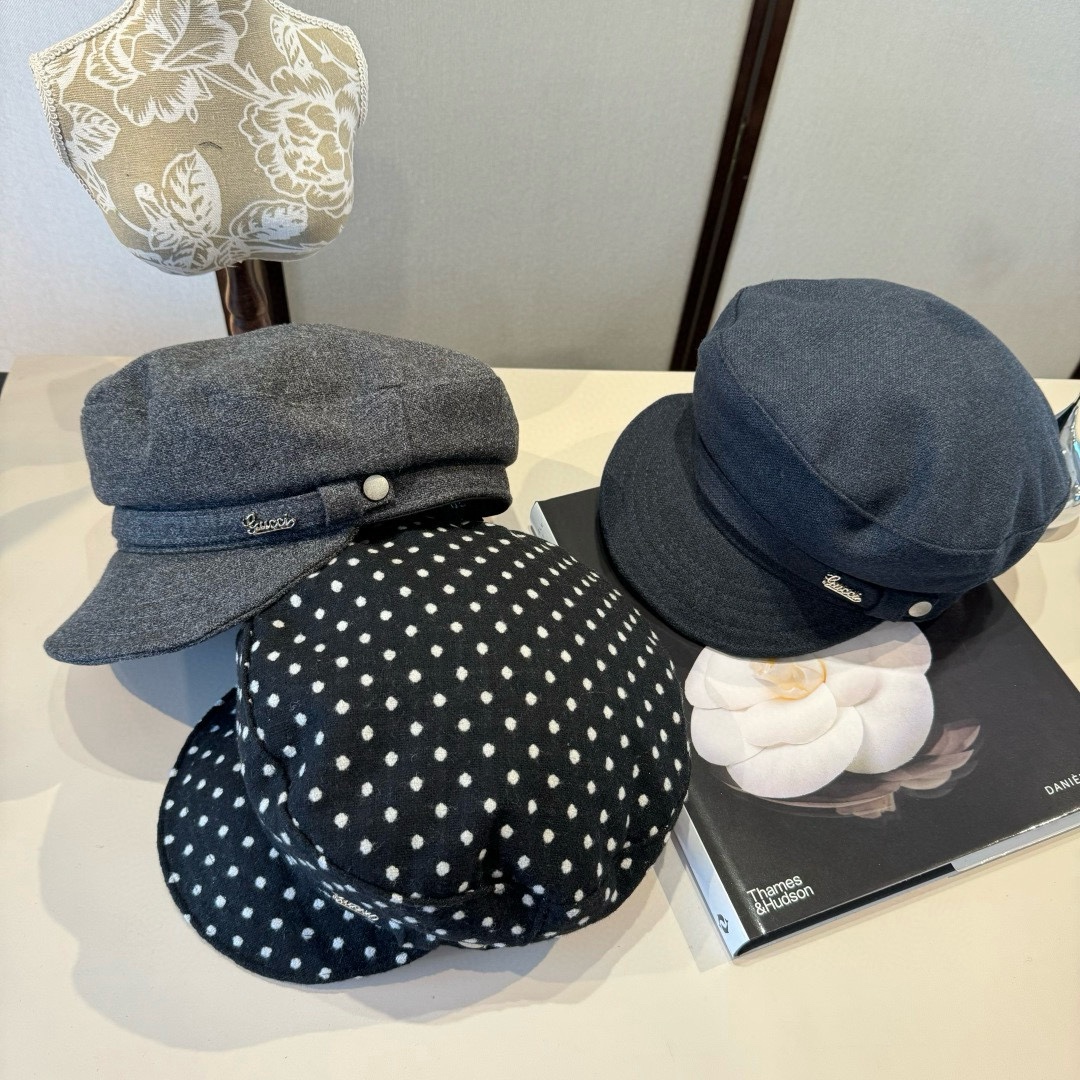 🆕

Gucci古奇羊毛画家鸭舌帽，百分百羊毛🦙%面料，头围57cm