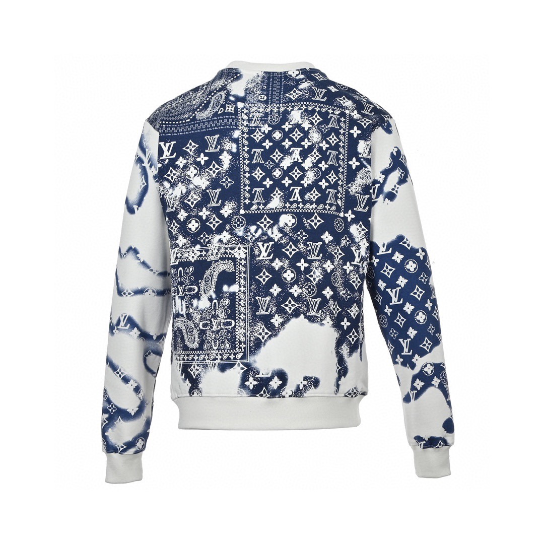 路易威登/Louis Vuitton 秋冬新品 重工直喷腰果花圆领卫衣 路易威登/Louis Vuitton 秋冬新品 重工直喷腰果花圆领卫衣