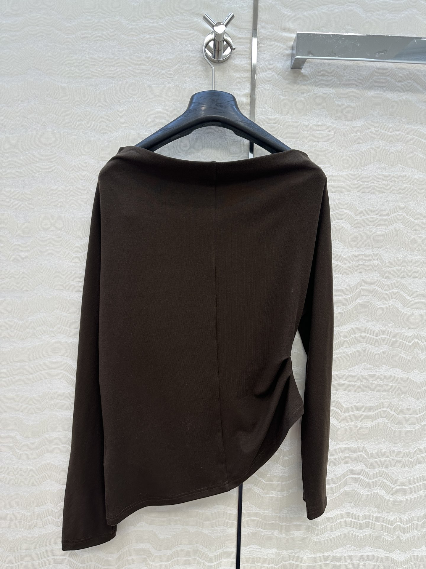 独家首发❤️原单品质，Row风纸片人穿搭！进口天丝羊毛斜肩一字领上衣！减龄小性感超级显瘦神器！极简叠搭单