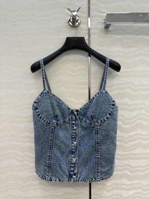 Denim Bustier Corset Top, Sleeveless Jean Top for Women, Slim Fit Crop Top 1 Denim Bustier Corset Top, Sleeveless Jean Top for Women, Slim Fit Crop Top