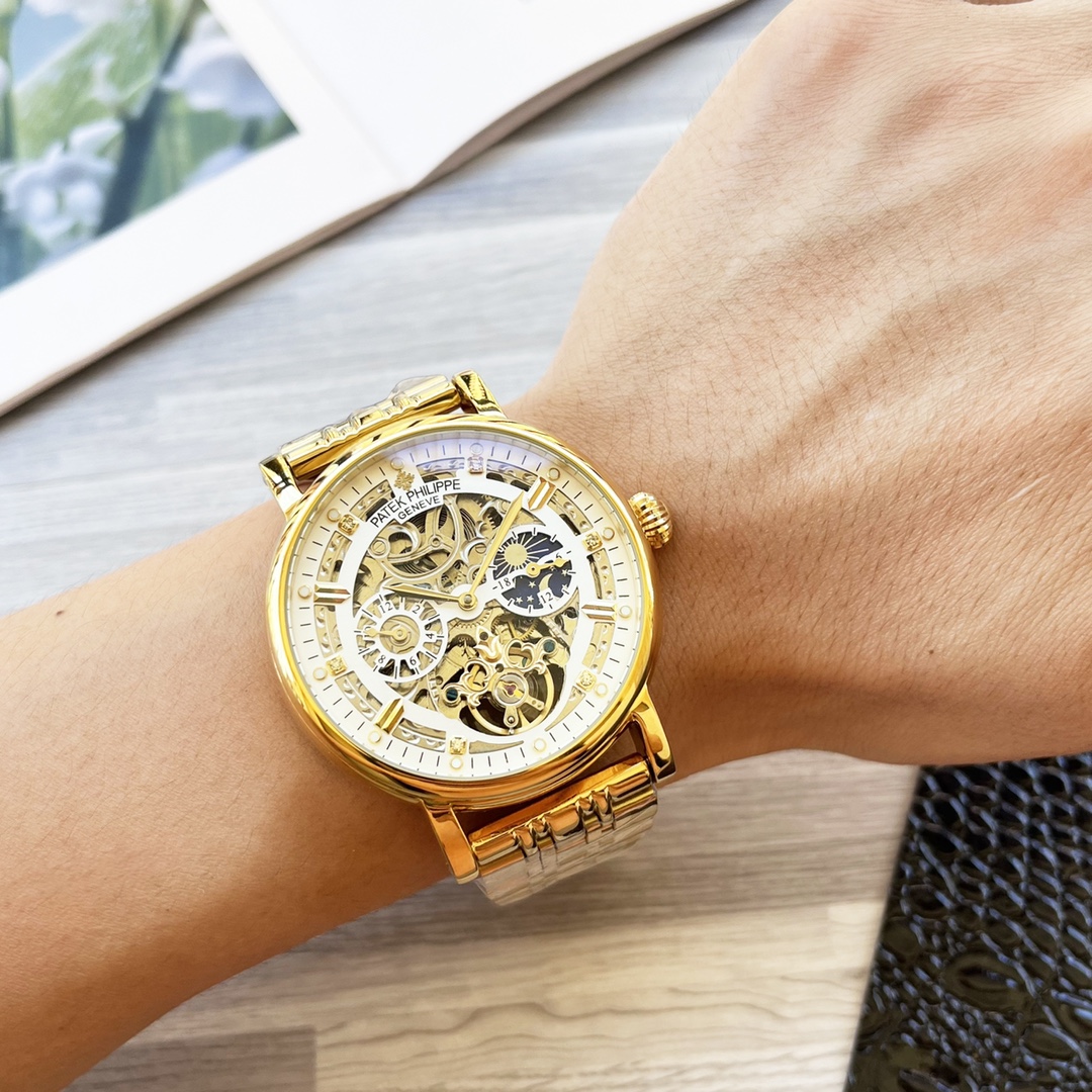 NO:340680,Unified, complex timepiece, luxurious and atmospheric, classic new products, shockingly launched [Latest] Patek Philippe hollow design [Type] boutique men's watch [Watch strap] real cowhide strap [Movement] high-end fully automatic mechanical movement [Mirror] mineral reinforced glass (more high definition) Elegant taste, vast and atmospheric, ingenious, wrist treasure, dimensions, diameters, thicknesses, 12.5mm, and hot sale!  Welcome to reprint!  ,,patek philippe,cowhide19860909统一 复杂时计 奢华大气 经典新品 震撼上市【最新】百达翡丽 镂空设计【类型】精品男士腕表【表带】真牛皮表带【机芯】高端全自动机械机芯【镜面】矿物质强化玻璃（更高清） 品味高雅 浩瀚大气 匠心独运 腕间瑰宝 尺寸直径42mm厚12.5mm热卖上市！欢迎转载！,,patek philippe,cowhide,Watch