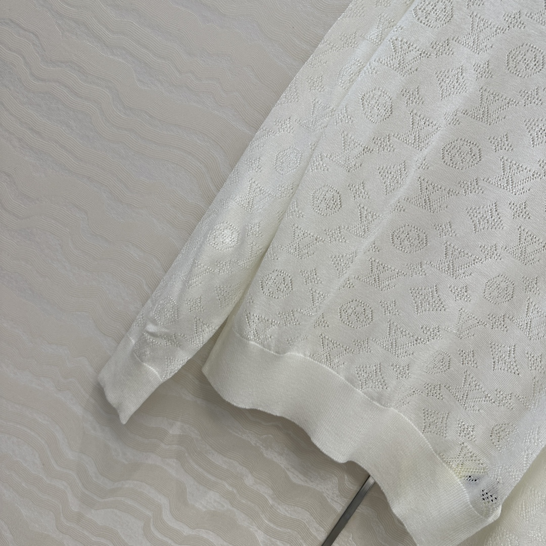 独家首发❤️原单品质！Monogram花㚏针织圆领毛衣！18针瑞士机重工定位缕空嵌花工艺贯穿时髦高级感！