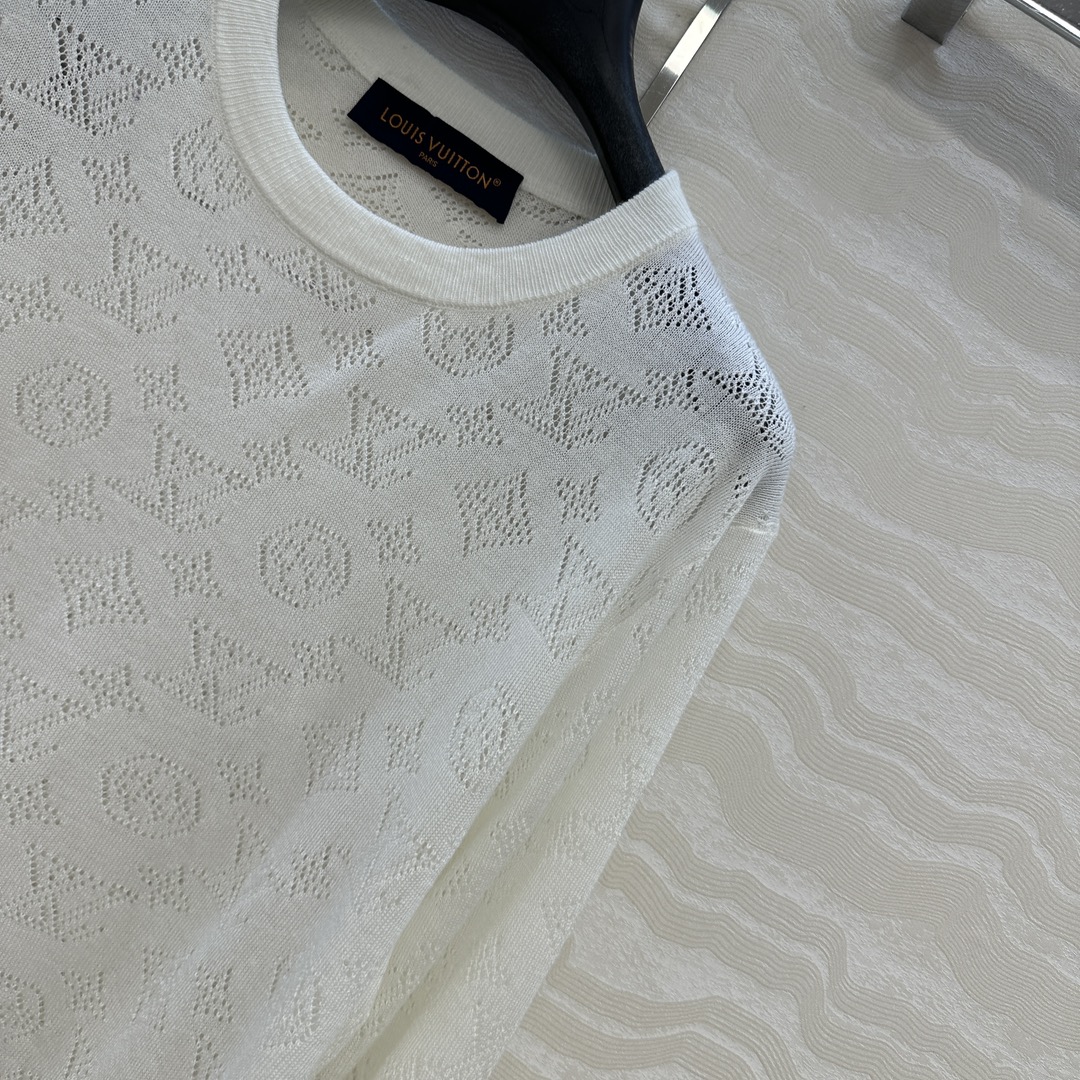 独家首发❤️原单品质！Monogram花㚏针织圆领毛衣！18针瑞士机重工定位缕空嵌花工艺贯穿时髦高级感！