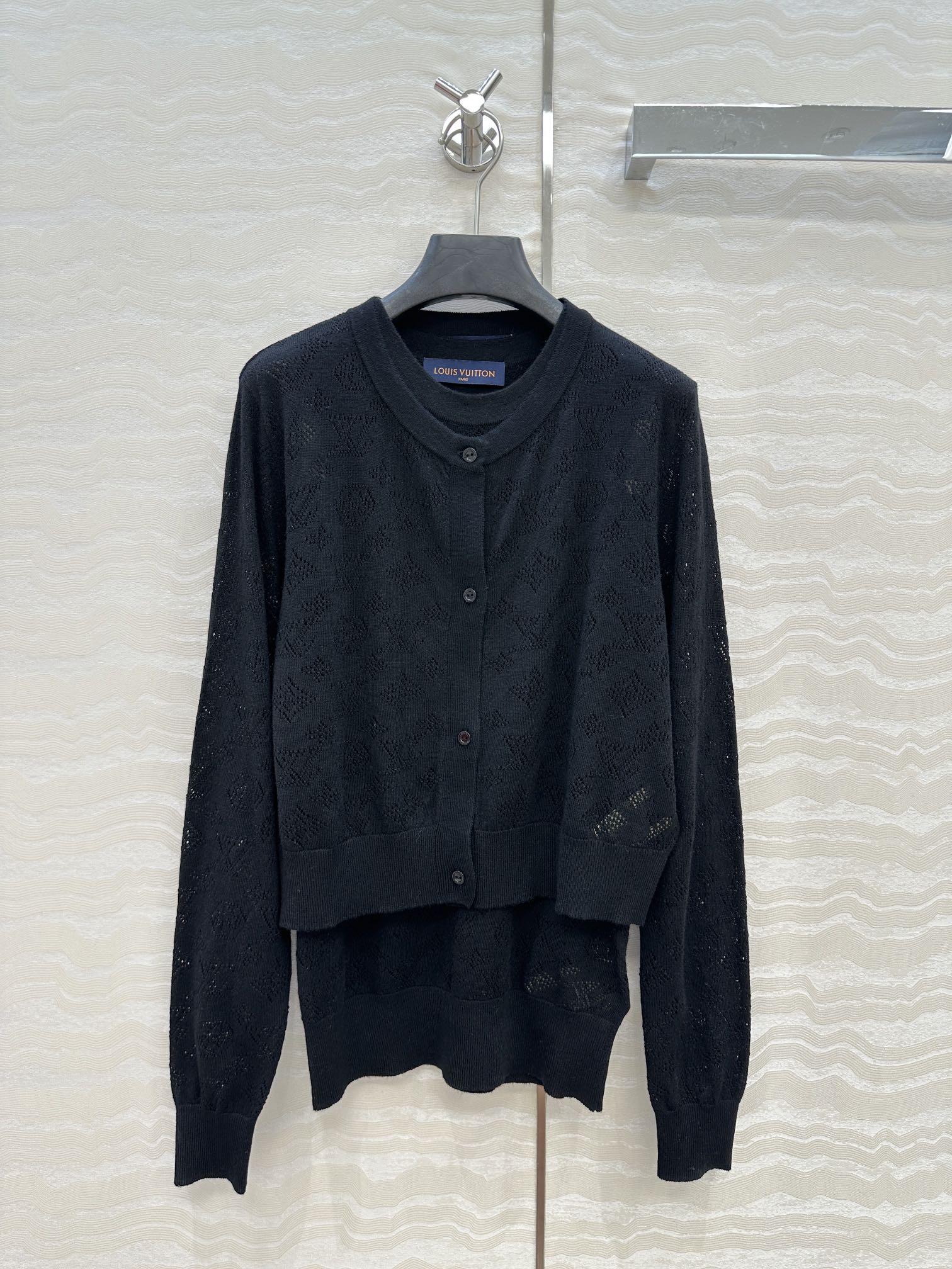 独家首发❤️原单品质！Monogram花㚏针织两件套！气质小圆领背心搭配圆领短款小开衫。18针瑞士机重工