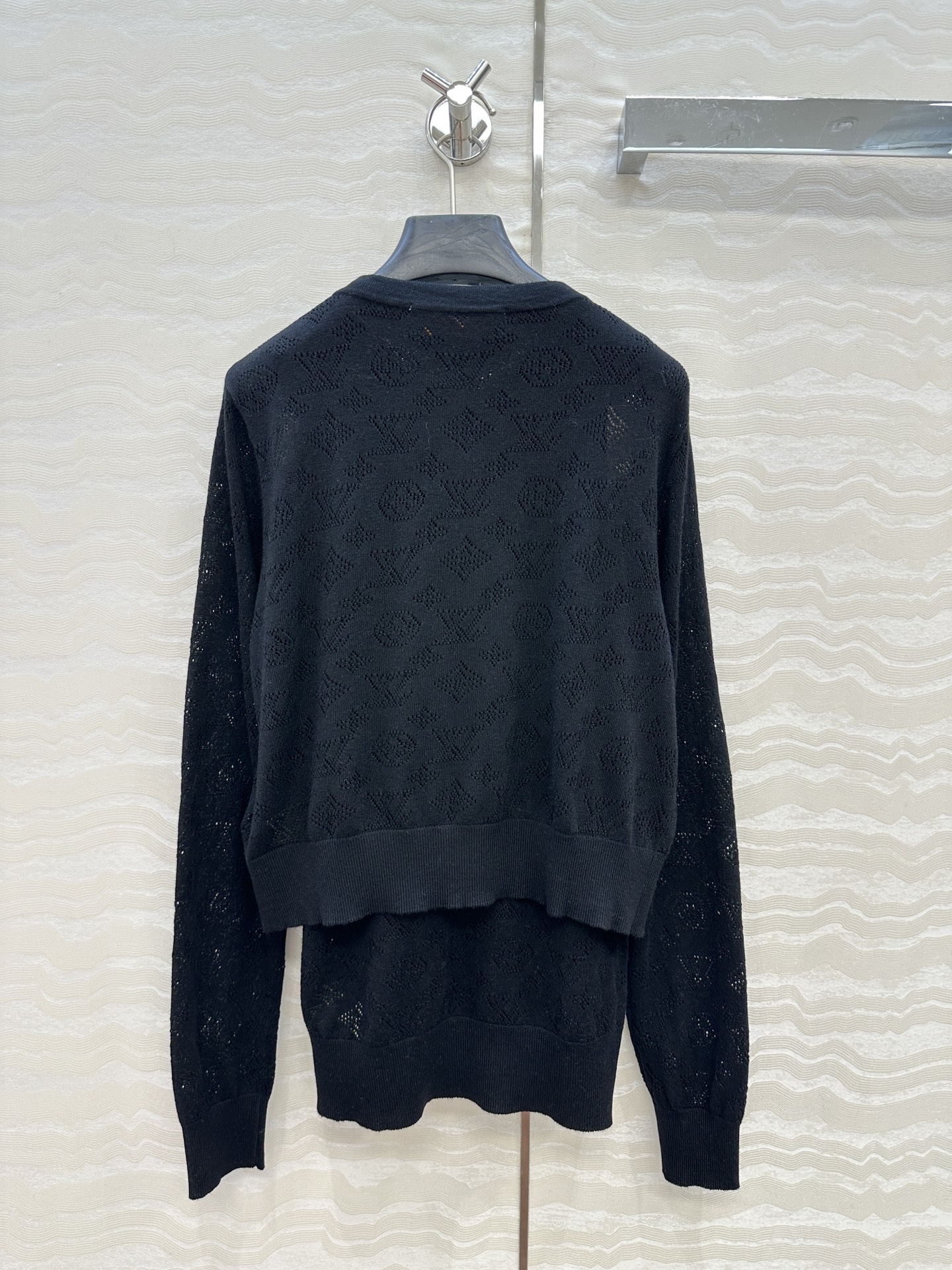 独家首发❤️原单品质！Monogram花㚏针织两件套！气质小圆领背心搭配圆领短款小开衫。18针瑞士机重工