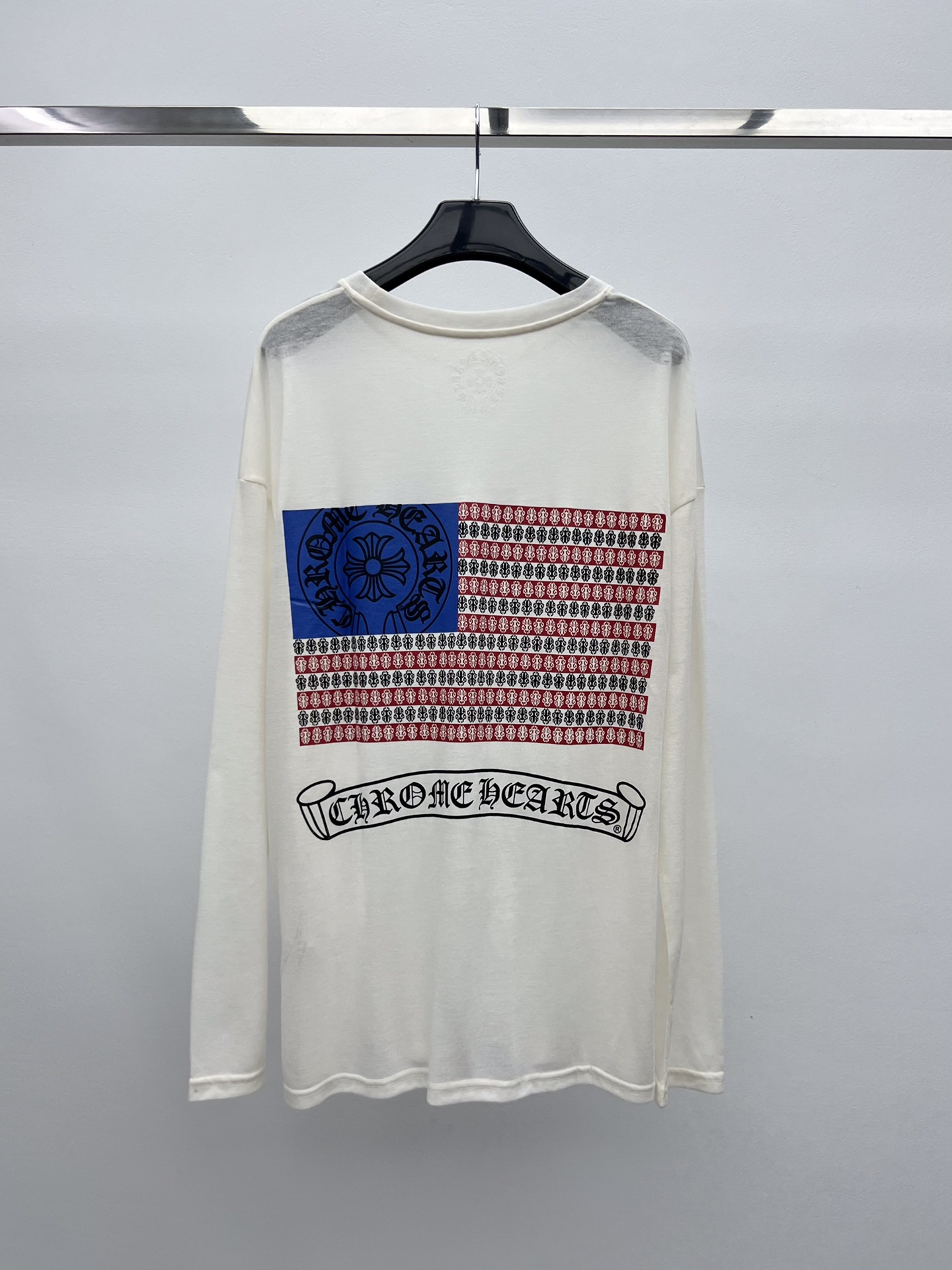 Chrome heart*梵文印花长袖T这件真是太舒服噜 慵懒风十足超级无敌软糯轻薄 上身秒变纸片人🇺🇸