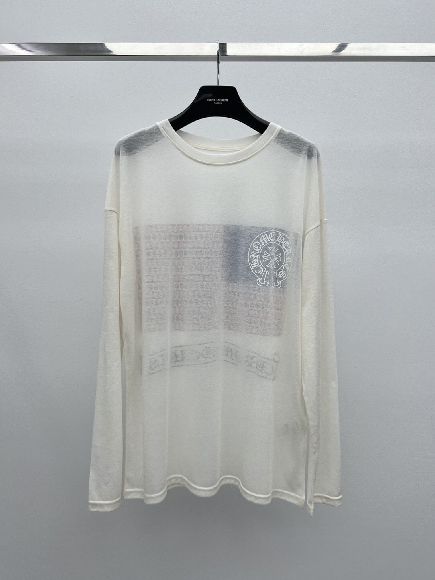 Chrome heart*梵文印花长袖T这件真是太舒服噜 慵懒风十足超级无敌软糯轻薄 上身秒变纸片人🇺🇸