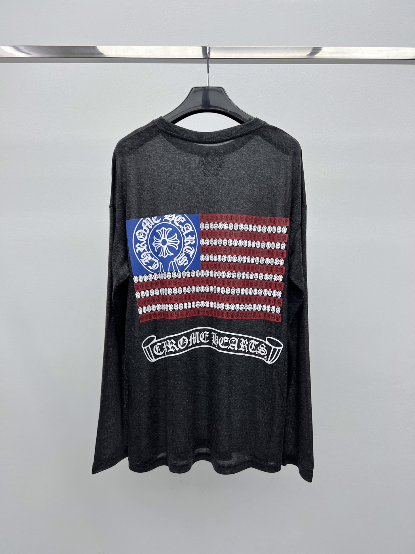 Chrome heart*梵文印花长袖T这件真是太舒服噜 慵懒风十足超级无敌软糯轻薄 上身秒变纸片人🇺🇸