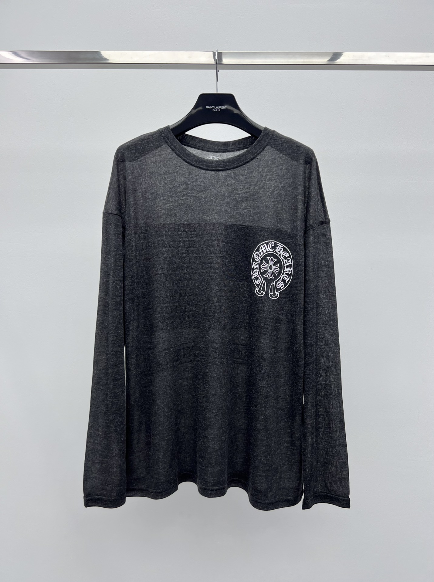 Chrome heart*梵文印花长袖T这件真是太舒服噜 慵懒风十足超级无敌软糯轻薄 上身秒变纸片人🇺🇸