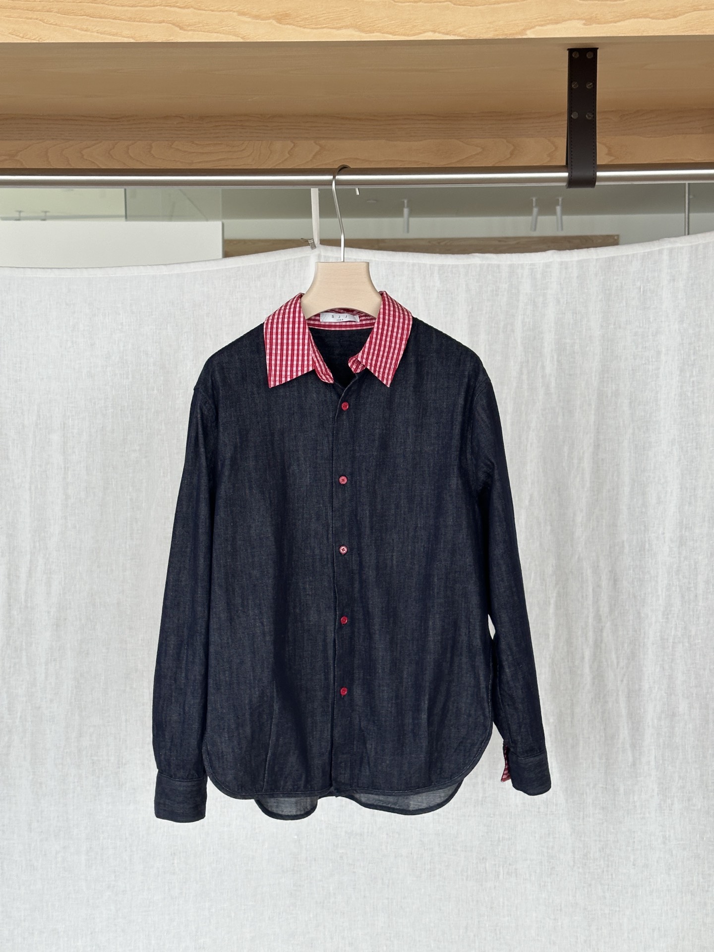 NO:498581,YS ｜ NEW ARRIVALS! Very French Contrasting denim shirt jacket playful age-reducing style~ SML,,jackets & coats,shirts,alexander wang19860909YS ｜ NEW ARRIVALS! 很法式的 撞色牛仔衬衫外套 俏皮 减龄 洋气～  SML,,jackets & coats,shirts,alexander wang,Women's clothing