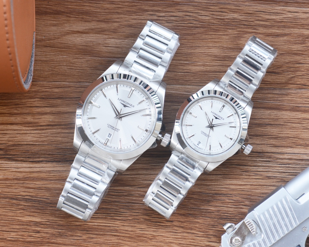 Longines Conquest VHP Blue Dial Stainless Steel Watch Couple Quartz Wristwatch 4 i1757593554 9514 2