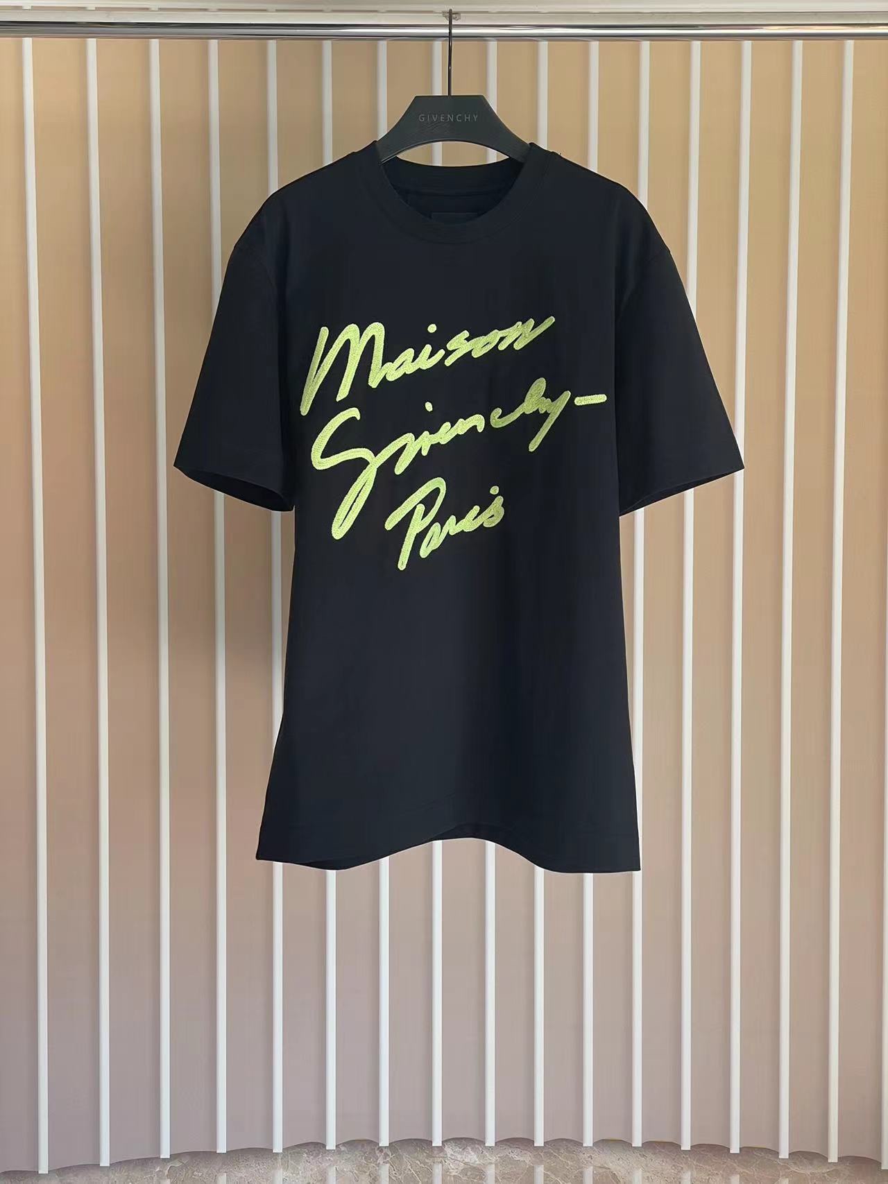 Camiseta con bordado tridimensional GVC 25/SS 200 gramos de material de algodón de doble capa versión superior X S S ML…
