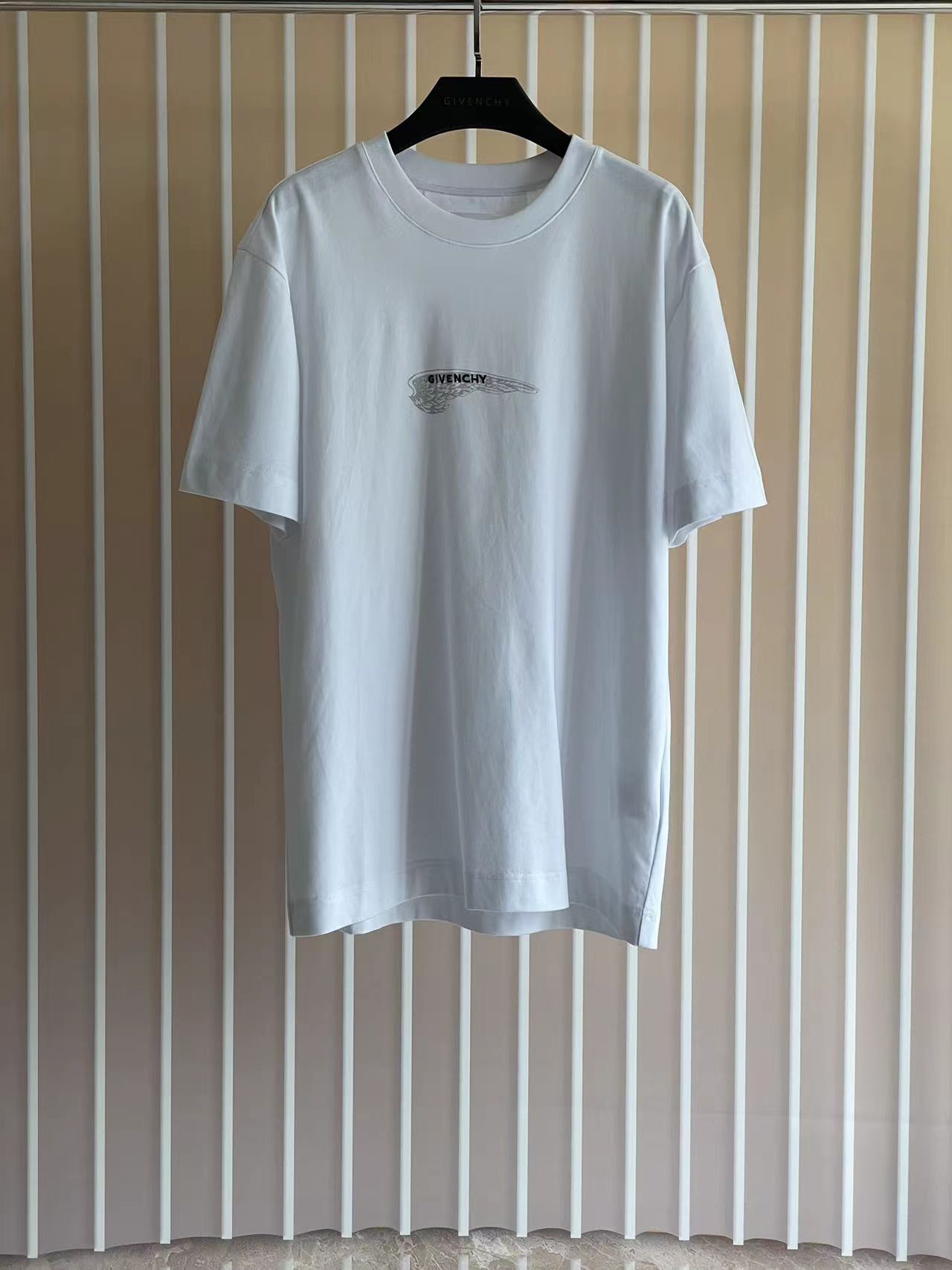 GVC 25/SS Camiseta bordada + alas pequeñas estampadas 200 gramos de material de algodón de doble capa versión superior …