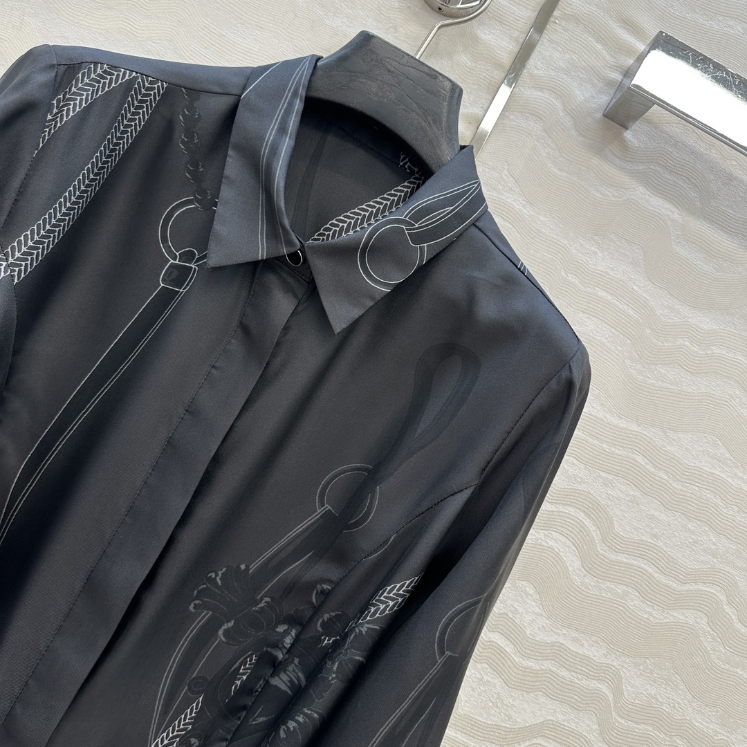 Elegant Women's Silk Shirt Dress With Belt, Long Sleeve, Palefroi Remix 4 i1757616412 3174 2