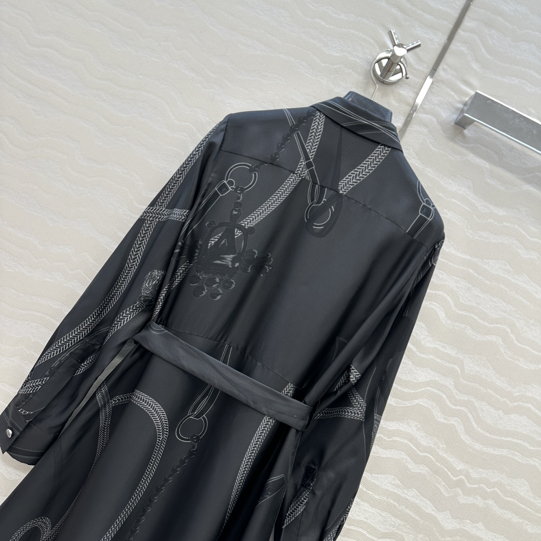 Elegant Women's Silk Shirt Dress With Belt, Long Sleeve, Palefroi Remix 10 i1757616412 4685 8