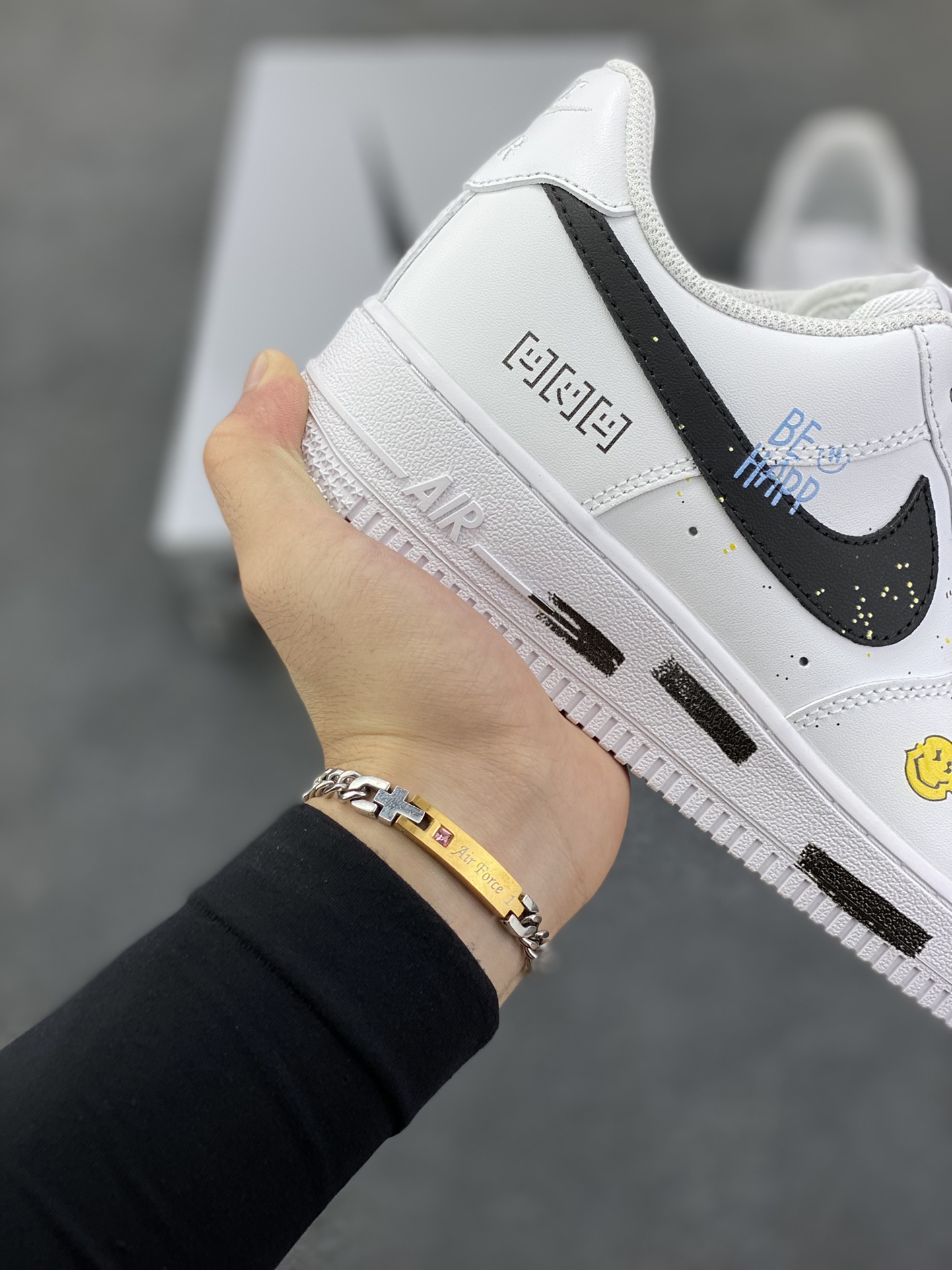 图片[6]-Nike Air Force 1 Low’07 Vibe风 空军一号低帮休闲板鞋 定制皮料 定制鞋盒 原楦原纸板 纯正空军版型 内置全掌气垫 货号：ZH0316-104 尺码：36 36.5 37.5 38 38.5 39 40 40.5 41 42 42.5 43 44 44.5 45-选品中心