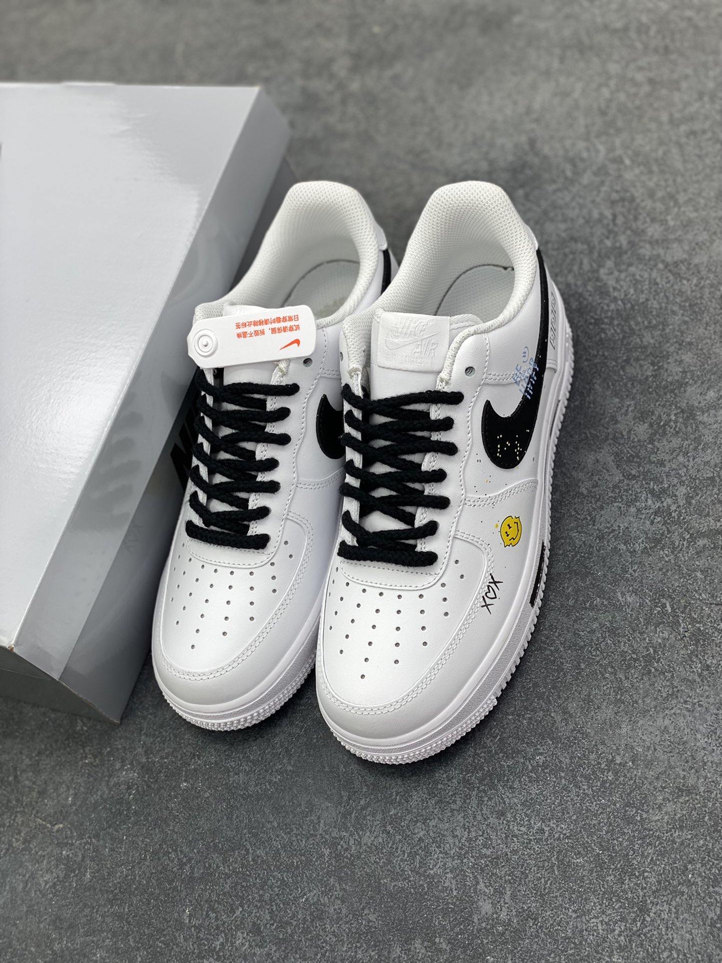 图片[8]-Nike Air Force 1 Low’07 Vibe风 空军一号低帮休闲板鞋 定制皮料 定制鞋盒 原楦原纸板 纯正空军版型 内置全掌气垫 货号：ZH0316-104 尺码：36 36.5 37.5 38 38.5 39 40 40.5 41 42 42.5 43 44 44.5 45-选品中心