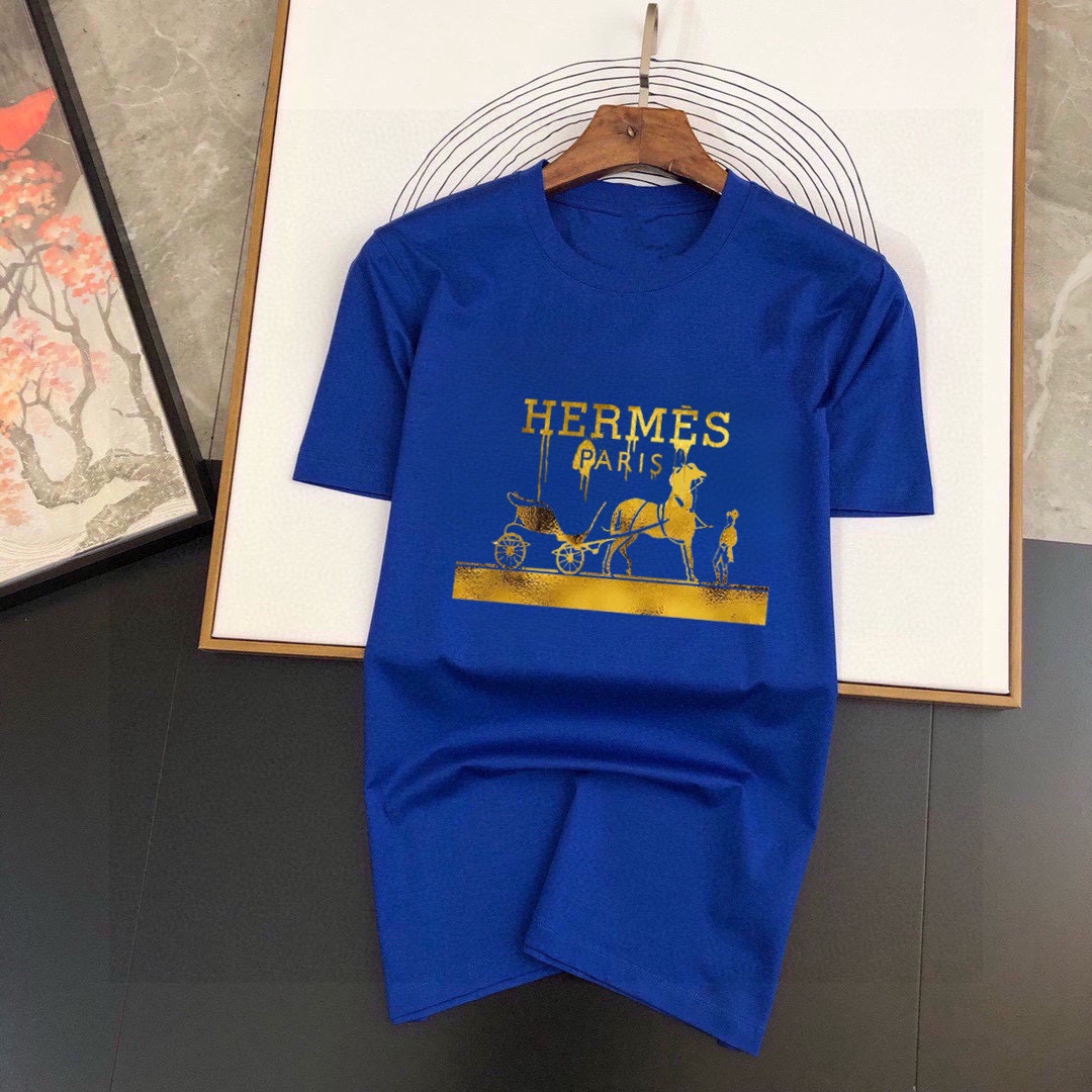 Hermès 品牌【HERMES 爱马仕】(胖子福音) 男士休闲短袖T恤 2025春夏新品