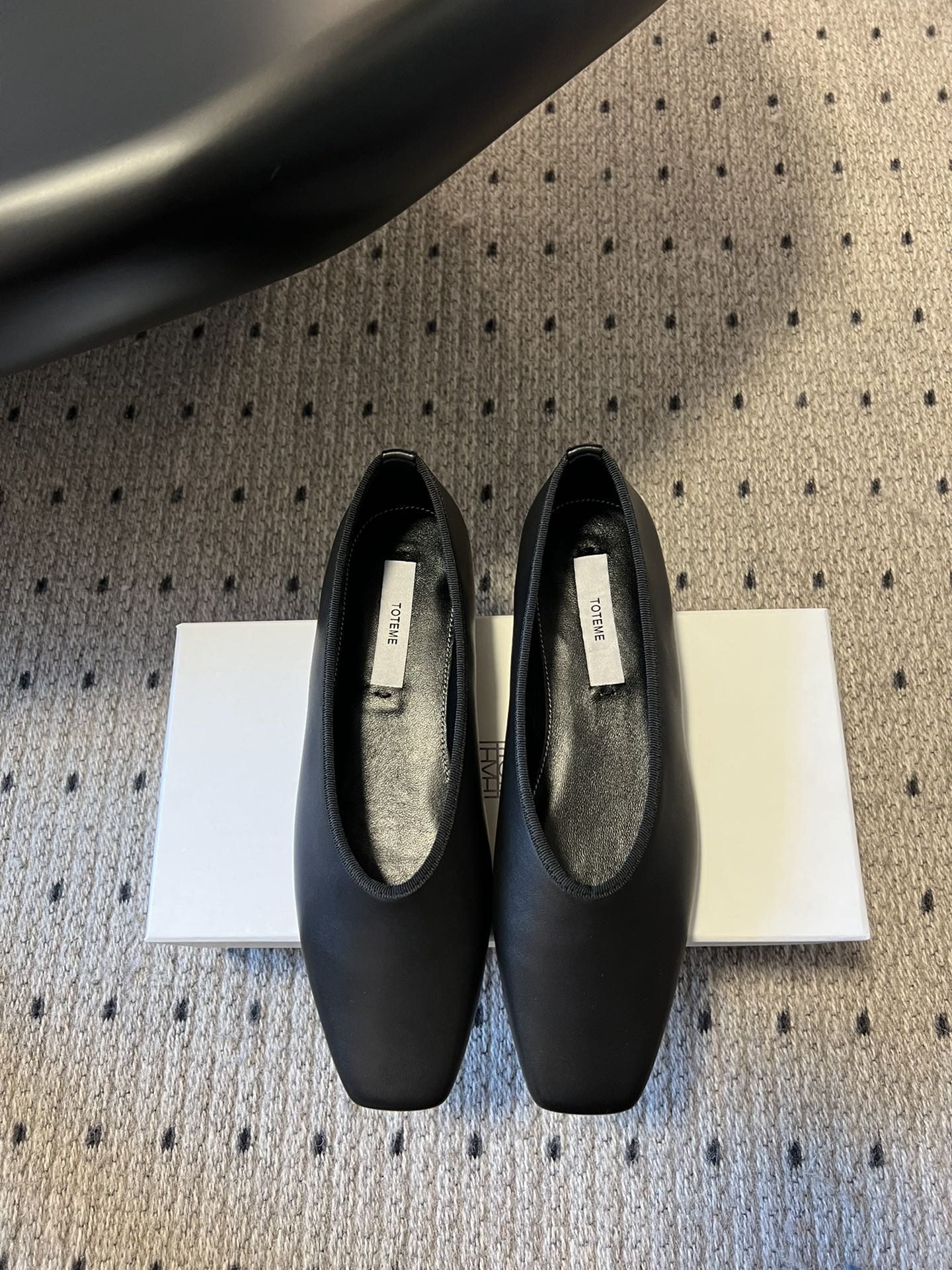 The Row 25SS voorjaar/zomer nieuwe ballerina's wolvoering geborsteld suède zool