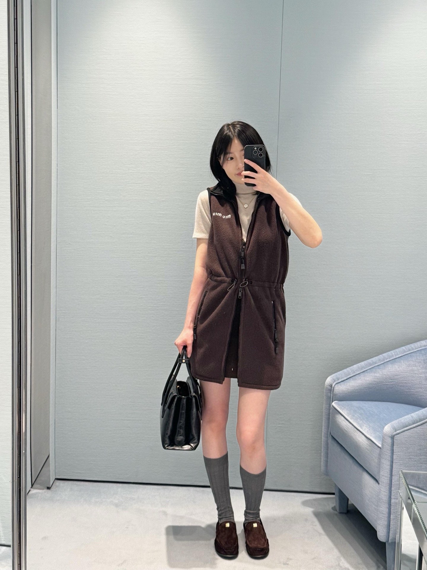 Miu Miu Fleece Zip-Up Dress - Early Autumn Collection - High Quality Replica 7 i1757741434 1373 5