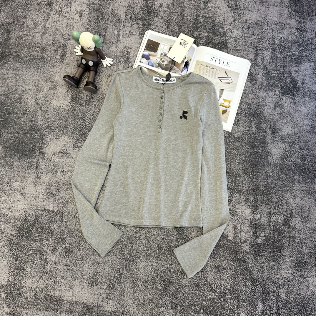 Women's Long Sleeve Top - Stylish & Comfortable (Gray, White, Black, Yellow) 4 i1757742464 3900 1