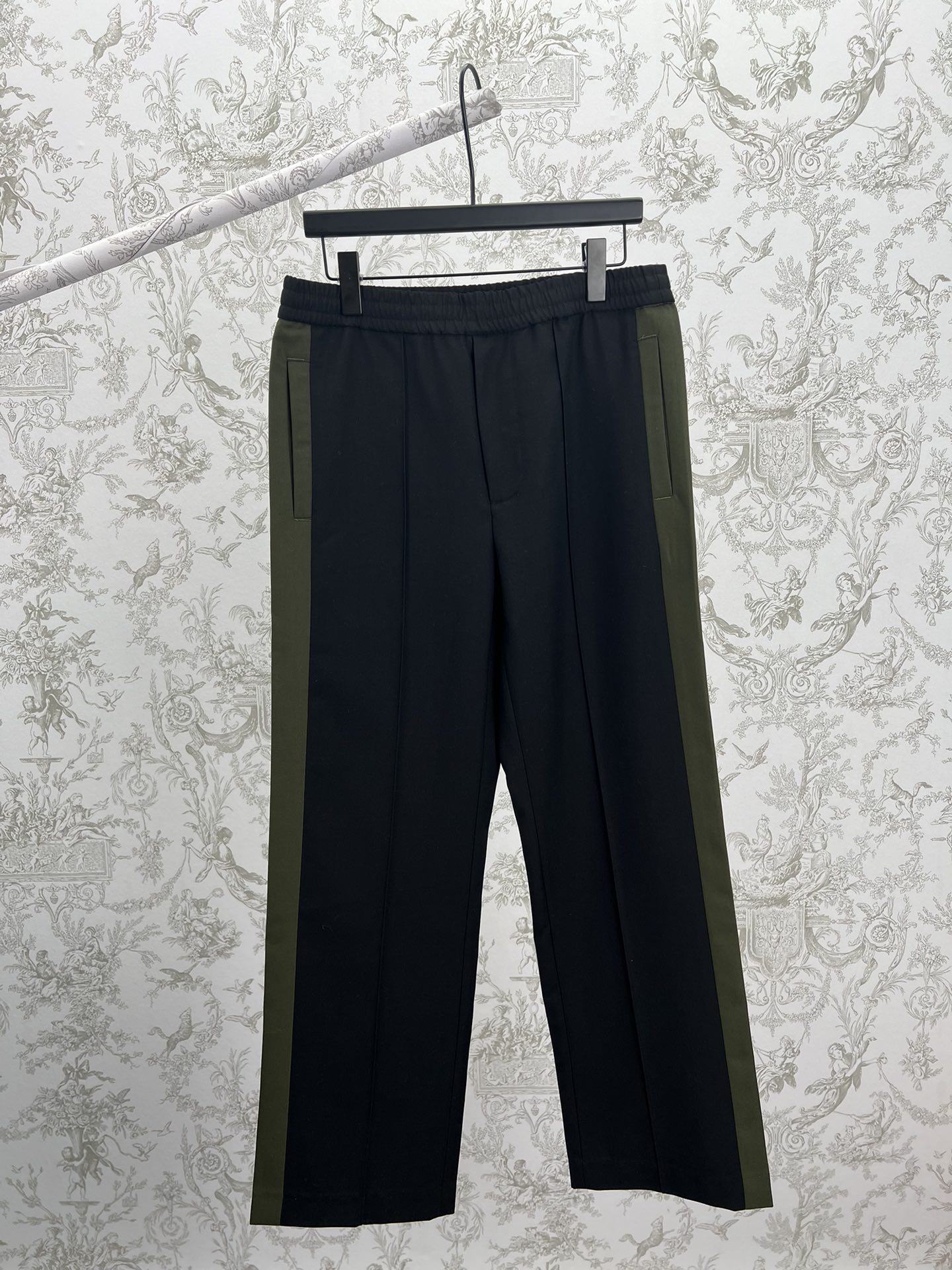 G家 24ss pantalones deportivos de ocio con paneles de colores contrastados, con paneles laterales en verde, versión alta…