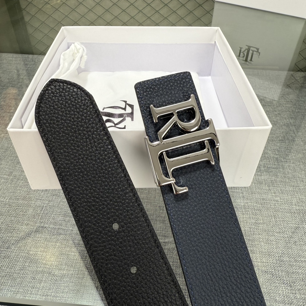 Ralph Lauren/拉夫劳伦 24年RL新款 这款腰带采用双面头层牛皮 做工细致 搭配原版精致纯铜