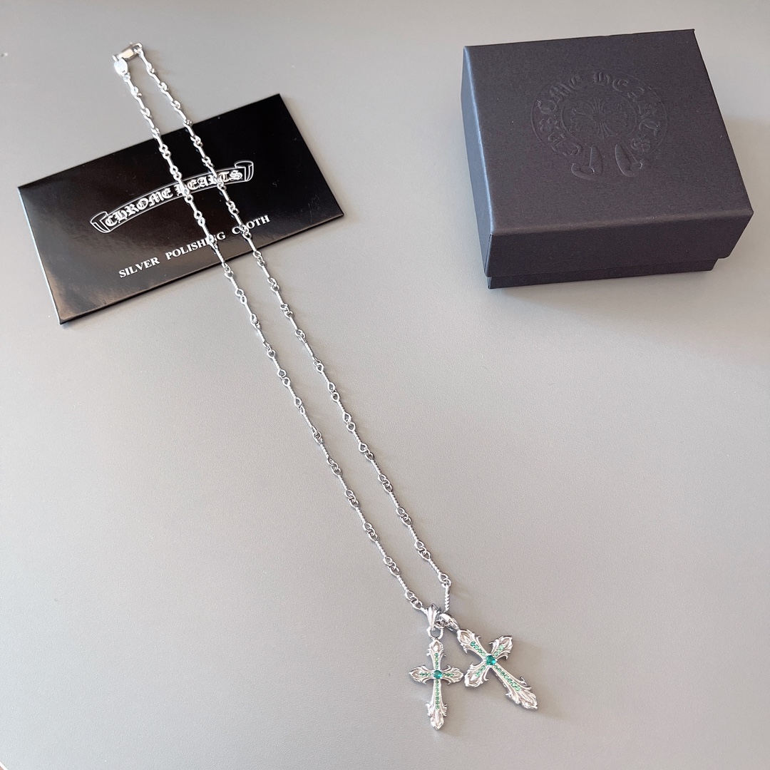 NO:642262,So handsome, the latest Chrome Hearts. No explosions, no hair. Factory direct sales. Original one-to-one replica. Chrome Hearts Necklace, fine jewelry, chrome hearts, necklace.19860909太帅爆了最新款克罗心 不爆不发 厂家直销 原版一比一复刻 克罗心项链,饰品精品,chrome hearts,necklace,Jewelry