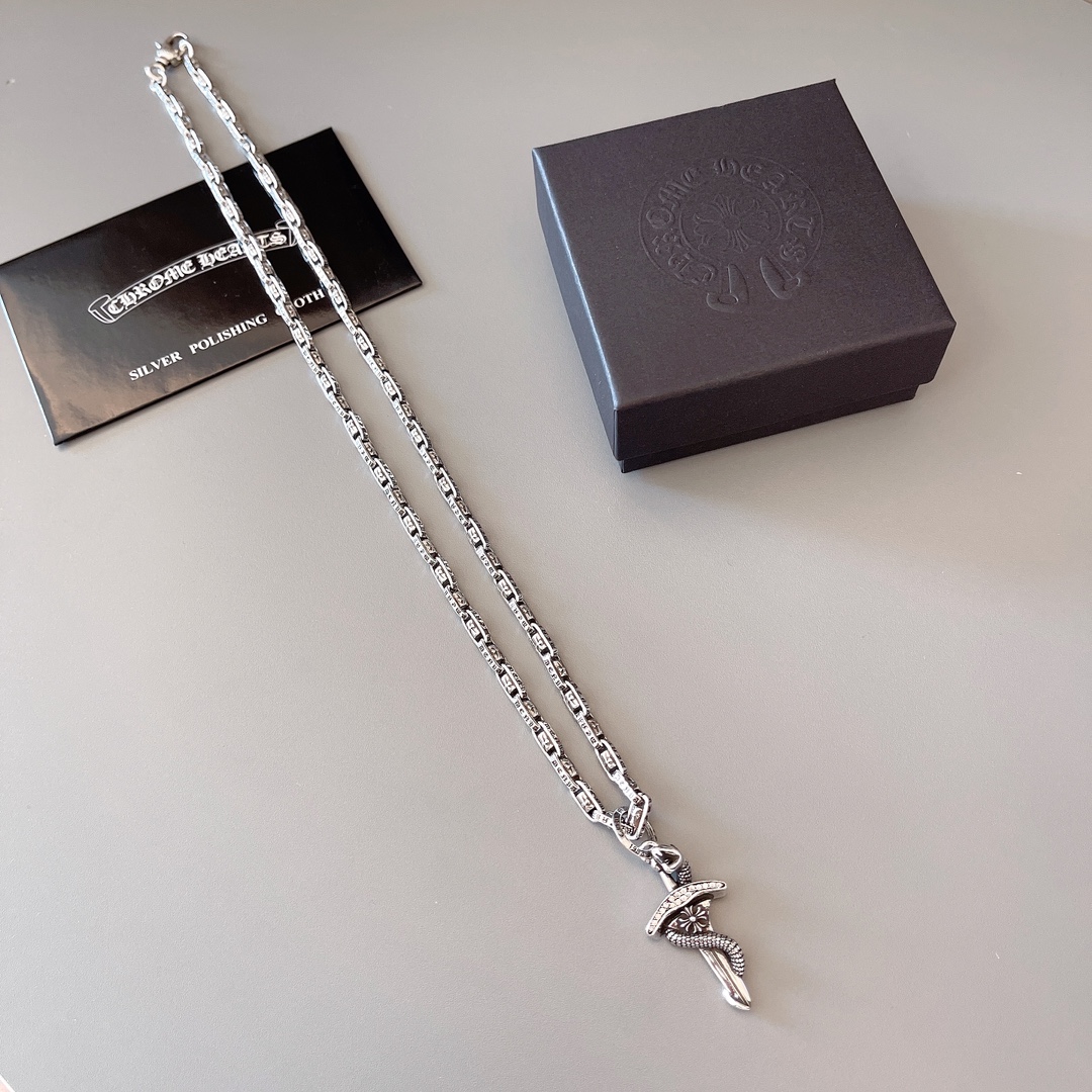 NO:642265,So handsome, the latest Chrome Hearts. No explosions, no hair. Factory direct sales. Original one-to-one replica. Chrome Hearts Necklace, fine jewelry, chrome hearts, necklace.19860909太帅爆了最新款克罗心 不爆不发 厂家直销 原版一比一复刻 克罗心项链,饰品精品,chrome hearts,necklace,Jewelry