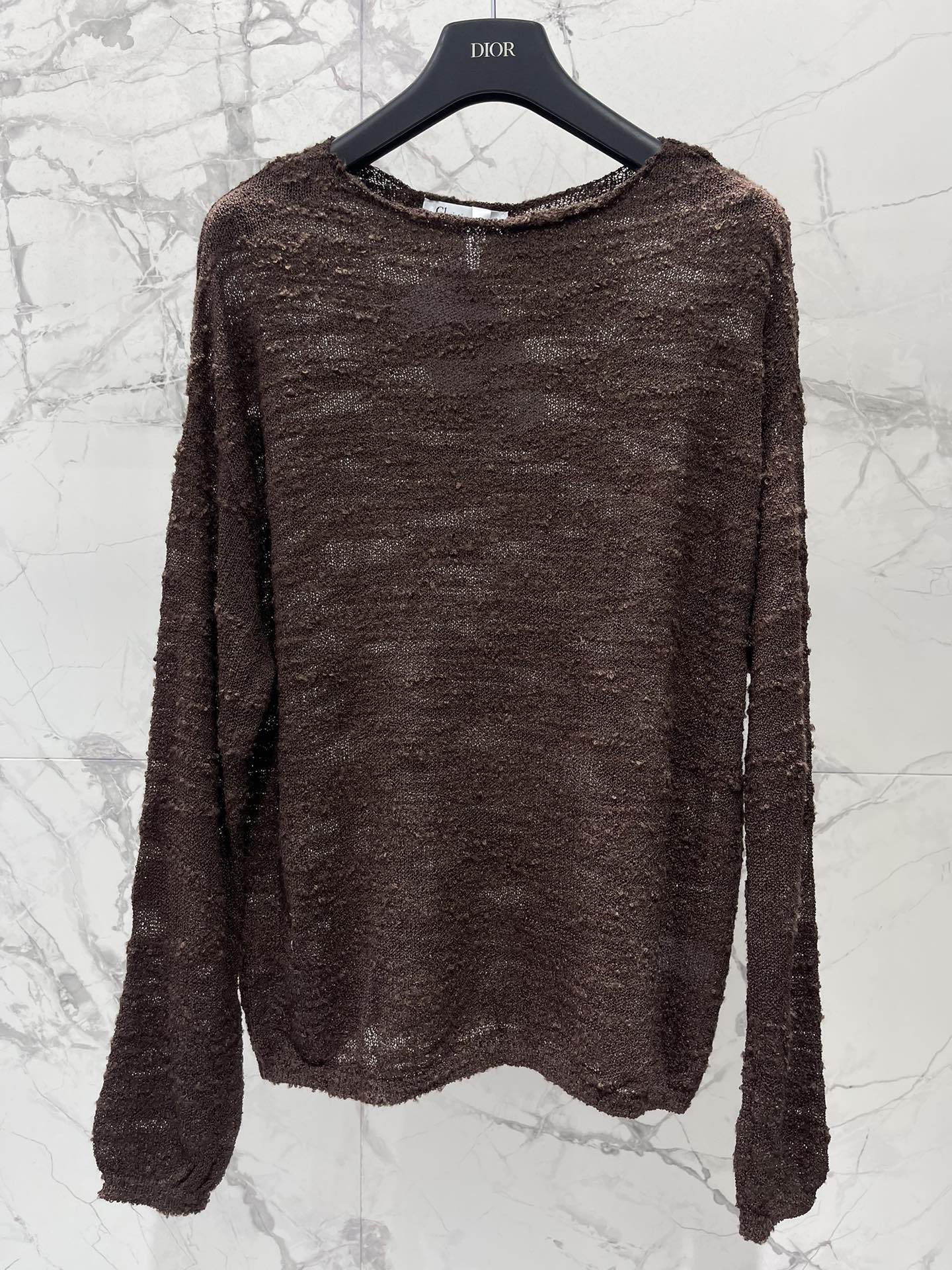 Dior Women's Loose Fit Long Sleeve Knitted See-Through Top 3 i1757847628 1133 1