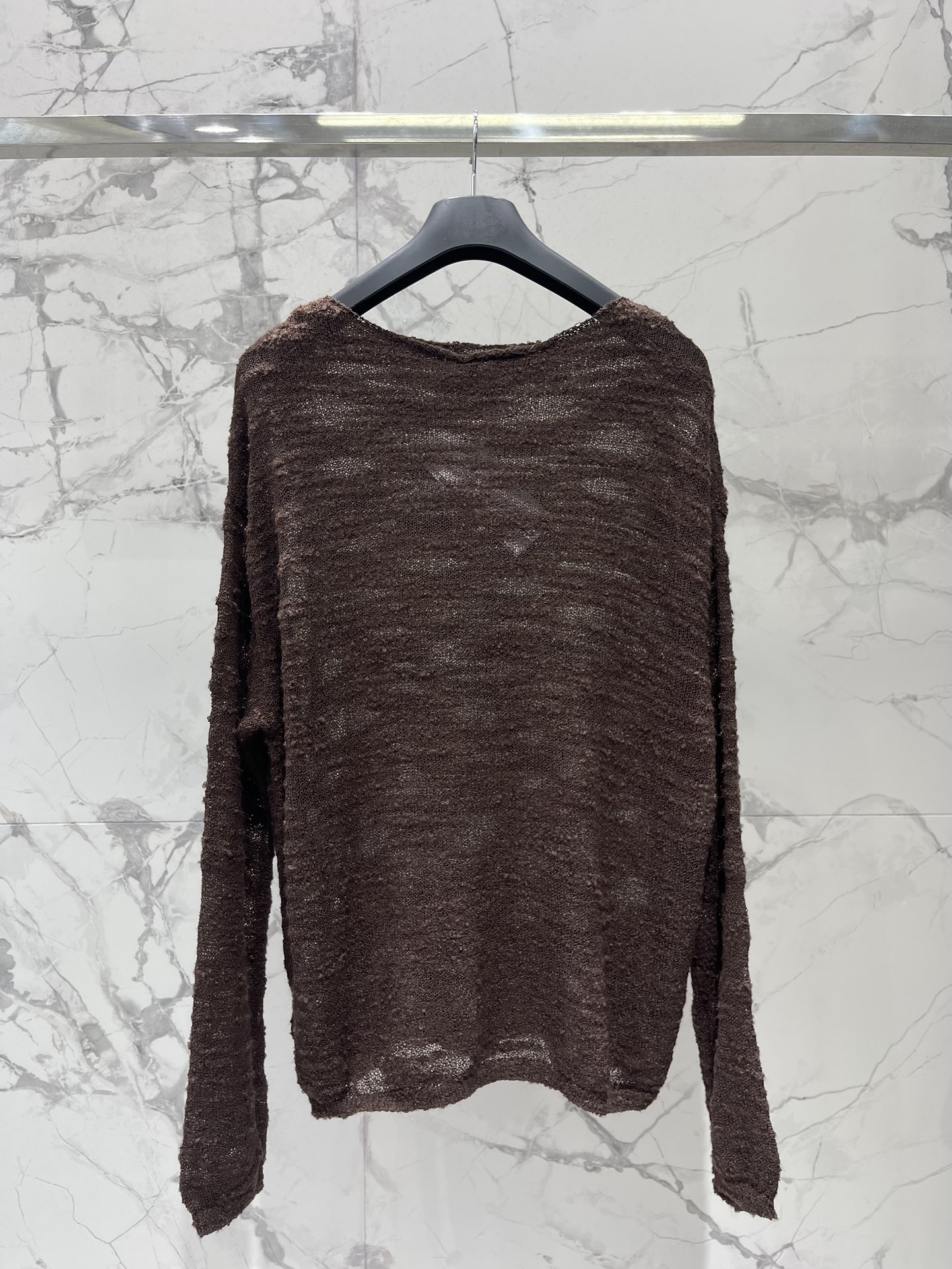 Dior Women's Loose Fit Long Sleeve Knitted See-Through Top 10 i1757847628 151 8