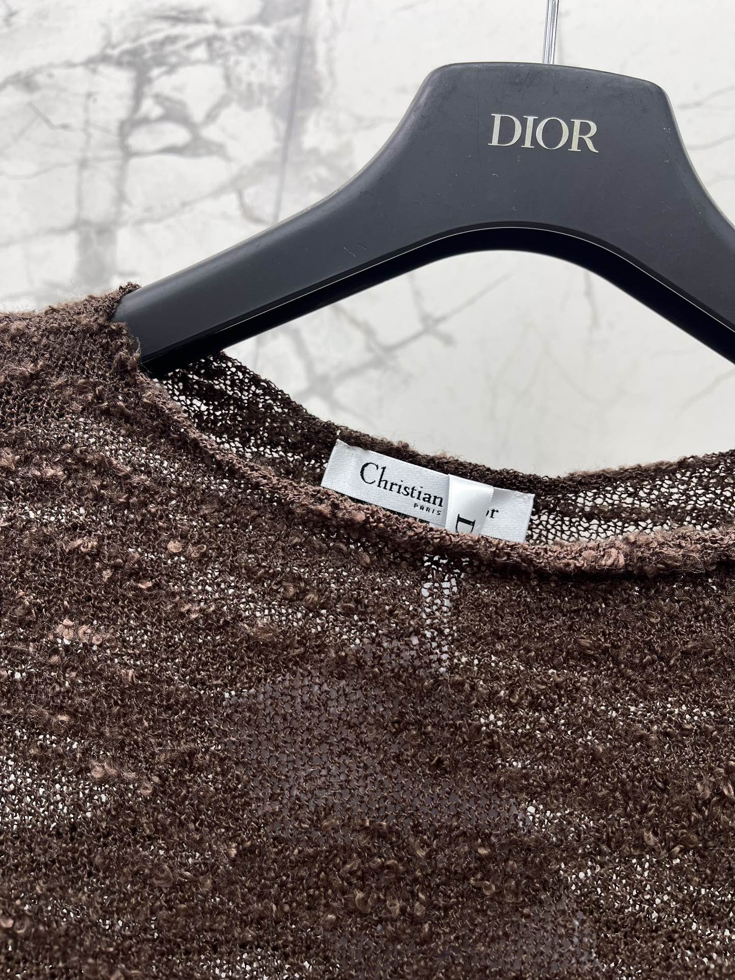 Dior Women's Loose Fit Long Sleeve Knitted See-Through Top 4 i1757847628 755 2