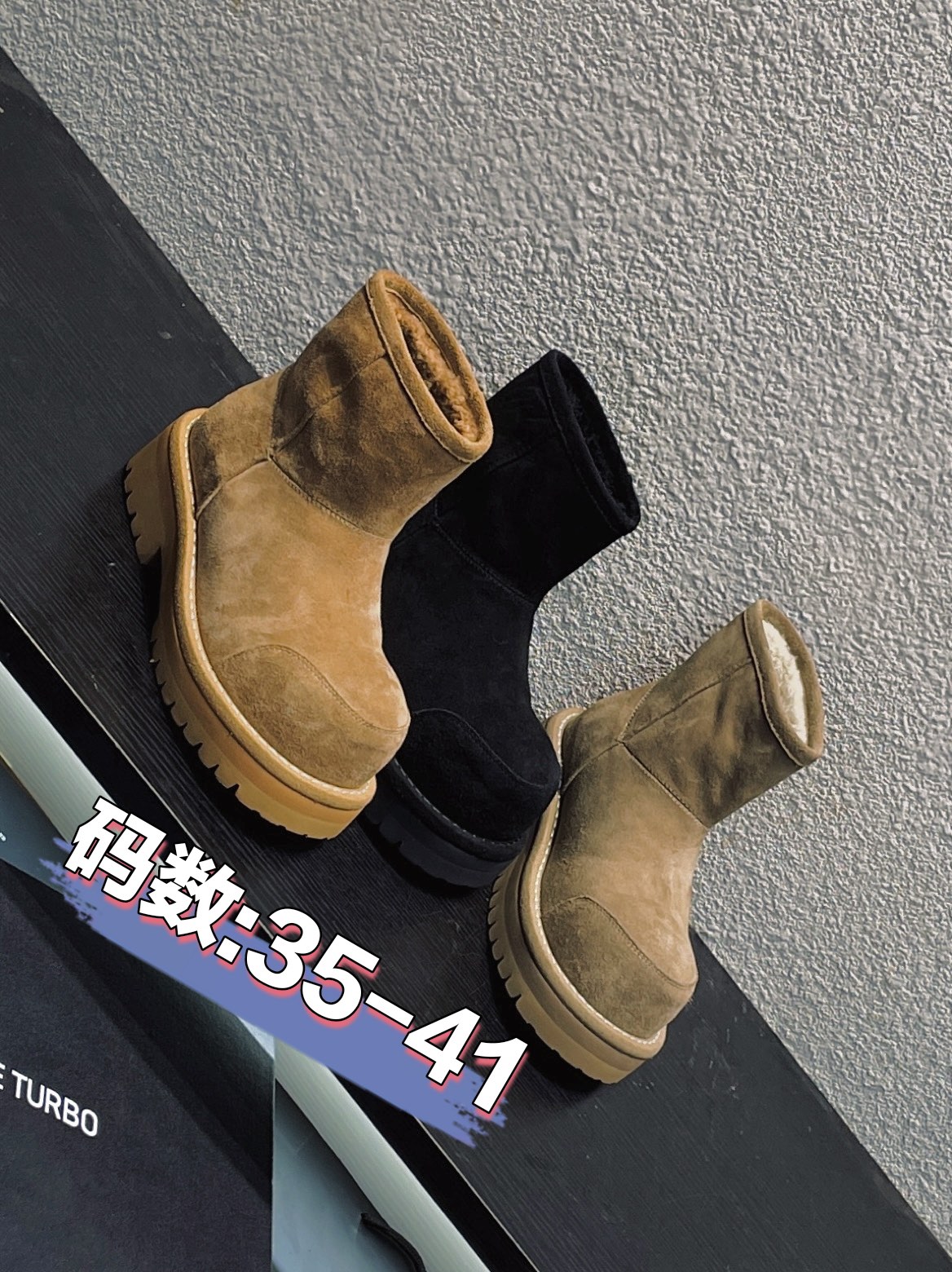 NO:489087,The official website has been certified THREE TURBO, popular celebrity single product big-headed snow boots, full-true leather real-wool snow boots, high-quality ox-reverse velvet fabric, high-quality micro-curl wool inside, large sole anti-slip wear-resistant high-quality original TU non-slip wear-resistant sole Size 35-39 (40-41), snow boots, boots19860909官网已认证THREE TURBO,热门明星单品大头雪地靴 全真真皮真毛雪地靴 面料优质牛反绒 内里优质微卷羊毛 大底防滑耐磨优质原版TU防滑耐磨鞋底 尺码35-39(40-41),雪地靴,boots,Women's Shoes