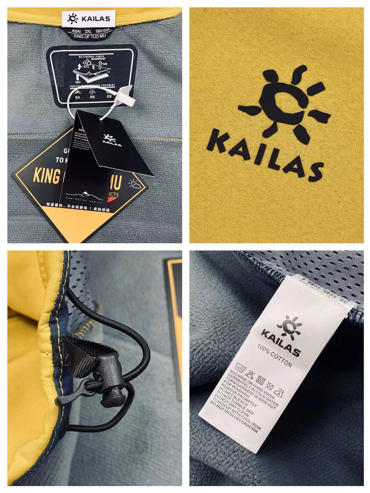 💰100
KAILAS凯乐石运动户外训练限定重工情侣马甲🎈
重工出品 大爆款三防必备 男女同款👫 爆款上线✅ 简直好看到爆了 版型绝佳超极好看 必入强烈种草款 小红📕流量爆款 明星同款 💥潮流百搭💓 甄选进口高密度面料 品质好不起皱 抗油污 登山户外必备装 防风保暖 放心入手面料品质包满意 上身质感版型满分，做工细节满满！面料柔软舒适 耐穿 上身可萌🉑️欲 真正的百搭神器！😏让你走在时尚潮流的前线💥 网红潮流必入款！赶快入手啦🛒 
颜色：酷黑 幻蓝  草绿
尺码：M L XL XXL 
         衣长    胸围    肩宽
M       67      105      45 （110-130）
L        69      110      46 （130-145） 
XL      71      114       47 （145-160） 
2XL   73       120      48 （160-175）
3XL   75       124      50 （175-190）
4XL   77       130      51 （190-210）
（os版型 落肩袖设计 手工测量存在1~2厘米误差 ）