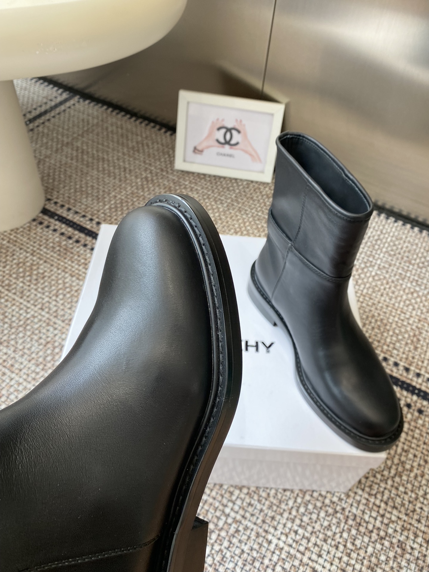 Givenchy Women's Black Leather Ankle Boots - Comfortable & Stylish 7 i1757966398 194 5