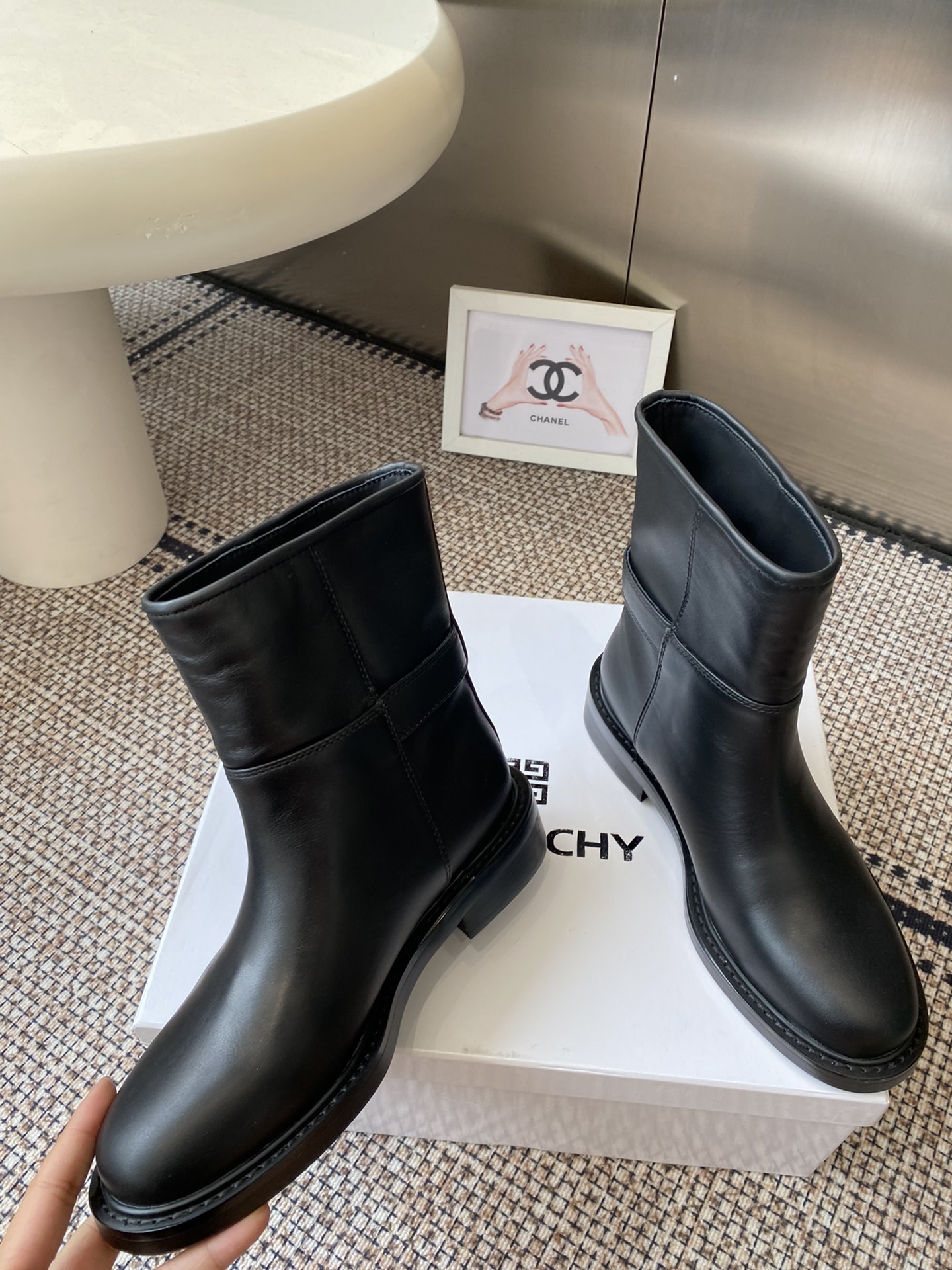 Givenchy Women's Black Leather Ankle Boots - Comfortable & Stylish 5 i1757966398 5342 3