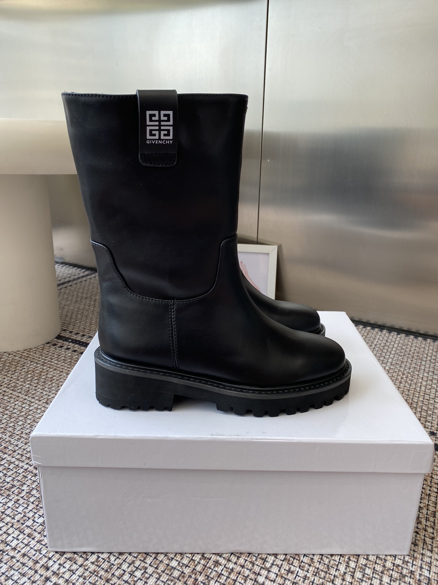 Givenchy Women's Black Leather Ankle Boots - Comfortable & Stylish 3 i1757966560 5428 1