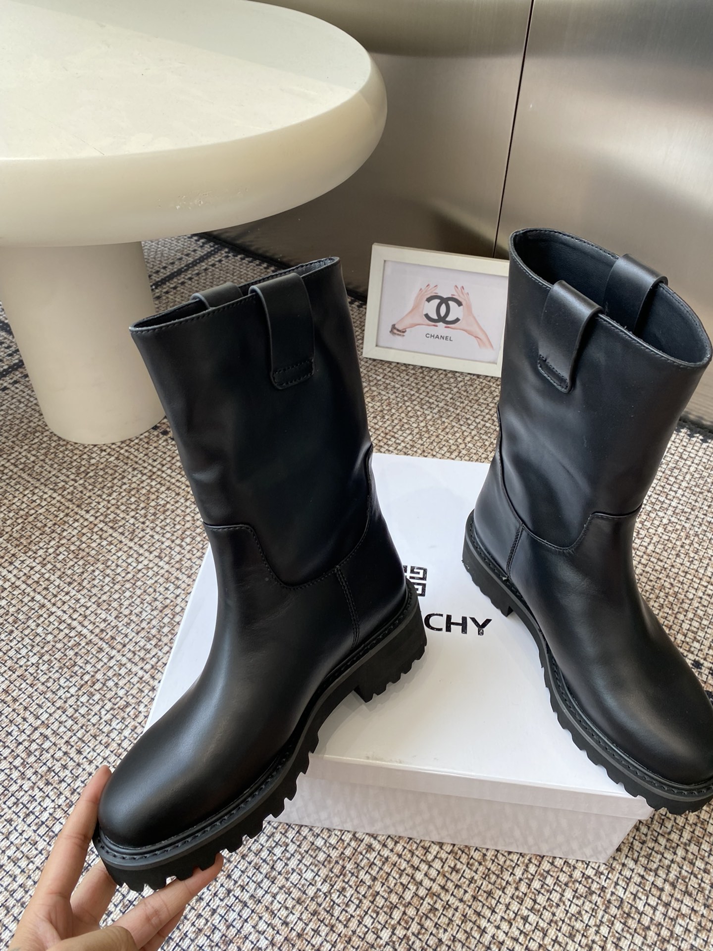 Givenchy Women's Black Leather Ankle Boots - Comfortable & Stylish 5 i1757966560 5749 3