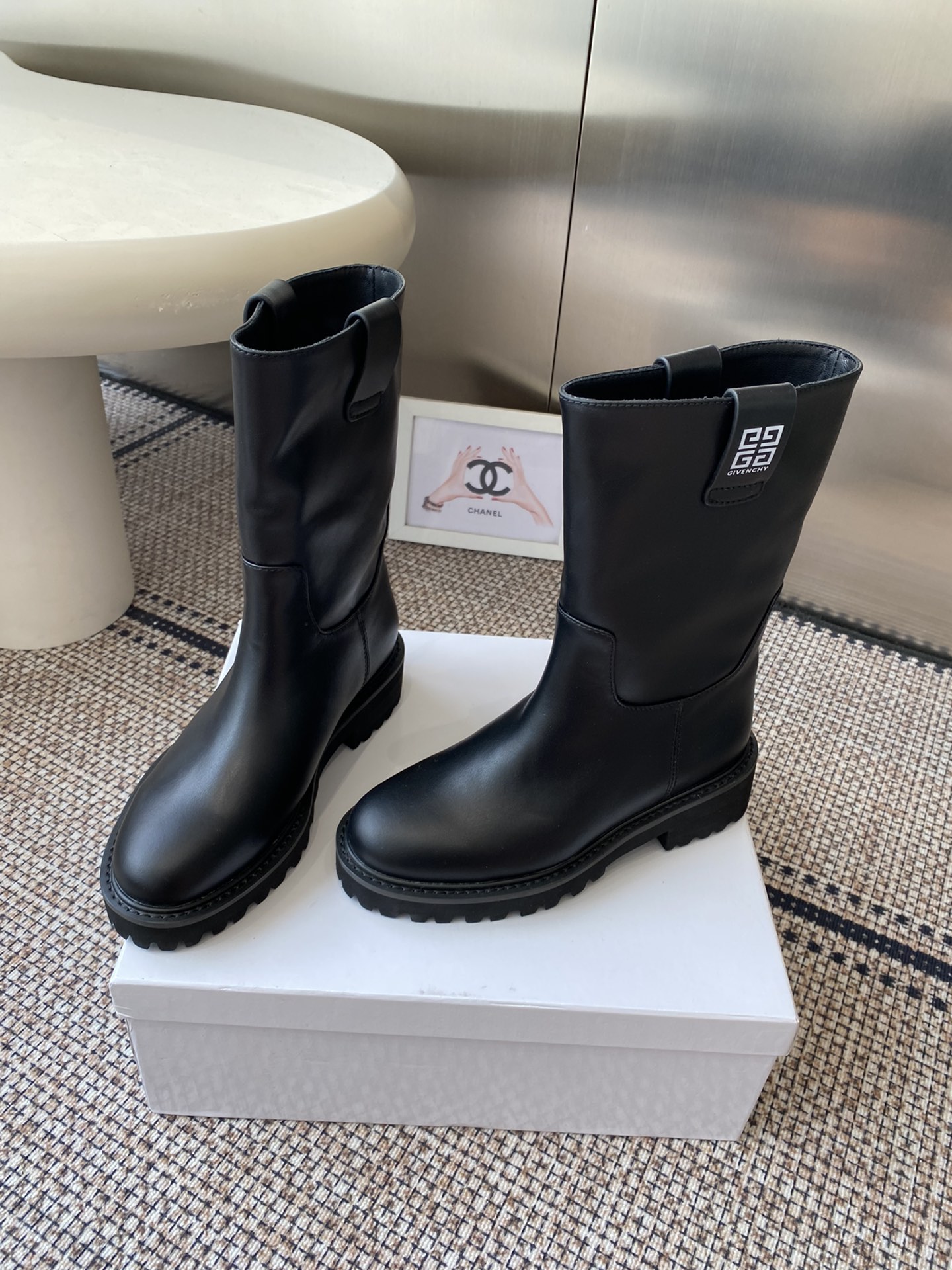 Givenchy Women's Black Leather Ankle Boots - Comfortable & Stylish 9 i1757966560 9701 7