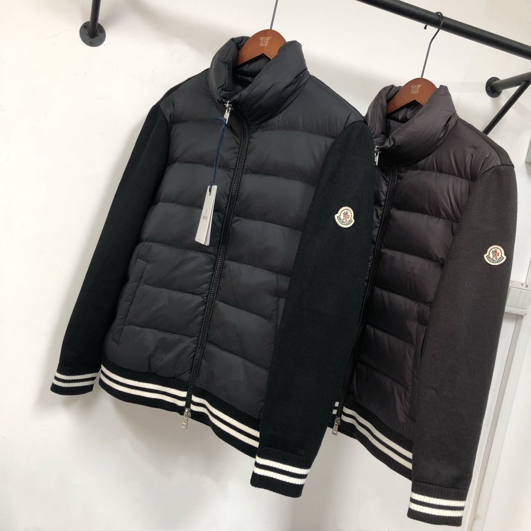 羽绒 🔥Moncler 蒙口 25秋冬最新款毛织拼接羽绒服!毛衣与羽绒服的拼接设计,既保留了羽绒服的保暖