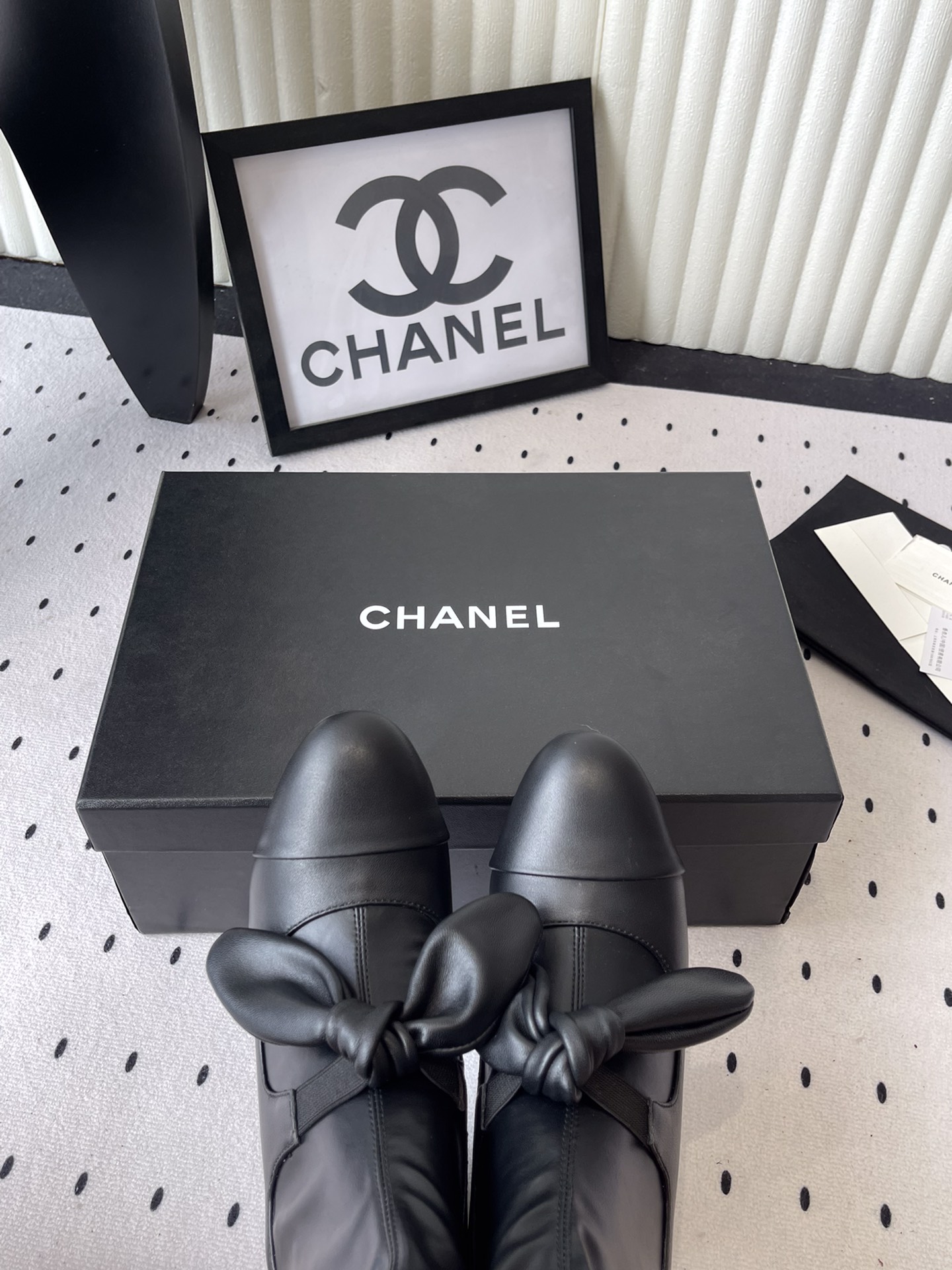 Elegant Chanel Mary Jane Ankle Boots with Chic Bow Detail - Walkway Ready 7 i1757997899 9835 5